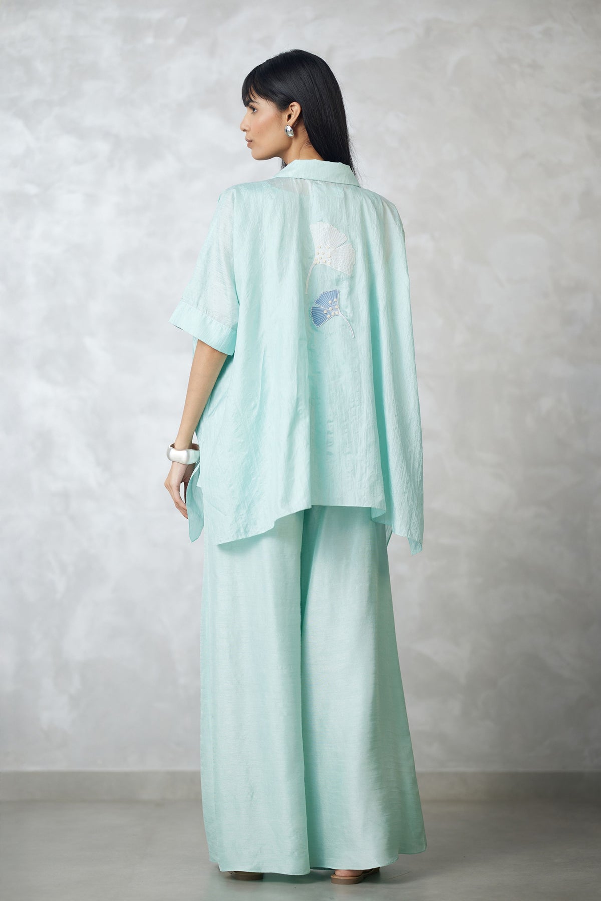 Seafoam Silk Co-ord Set