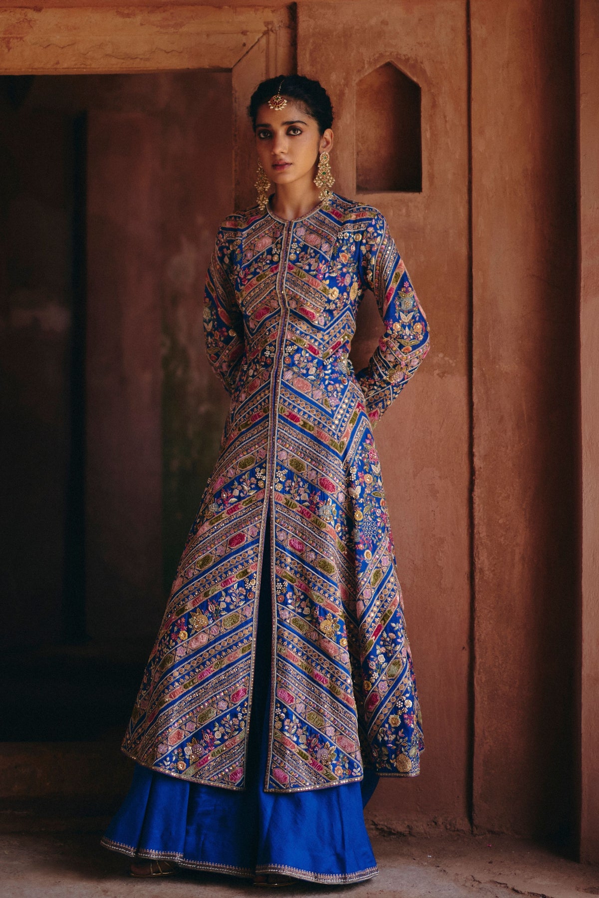 Aari Jacket Kalidar Set