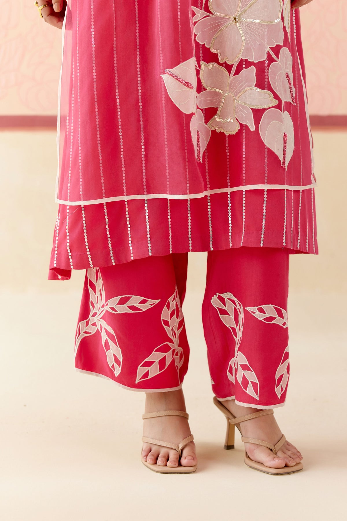 Bougainvillea Pink Kurta Set