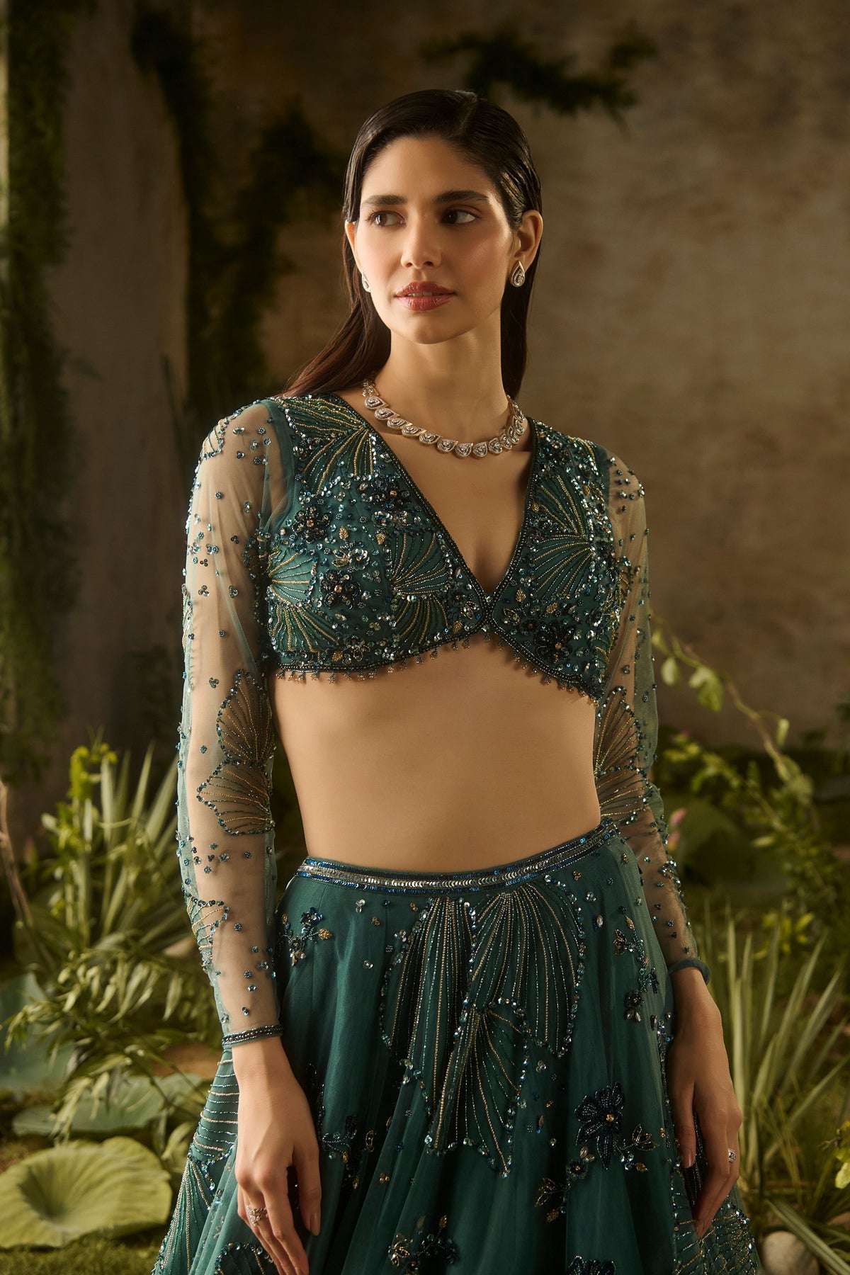Mystic Moss Lehenga Set