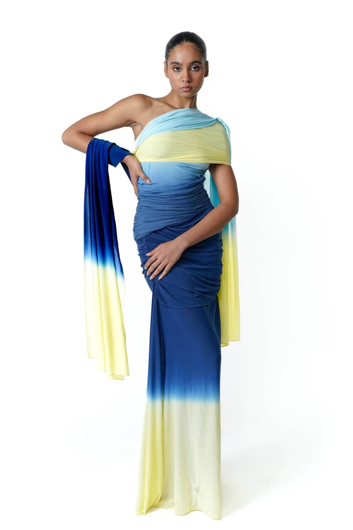 Blue Hues Saree Dress