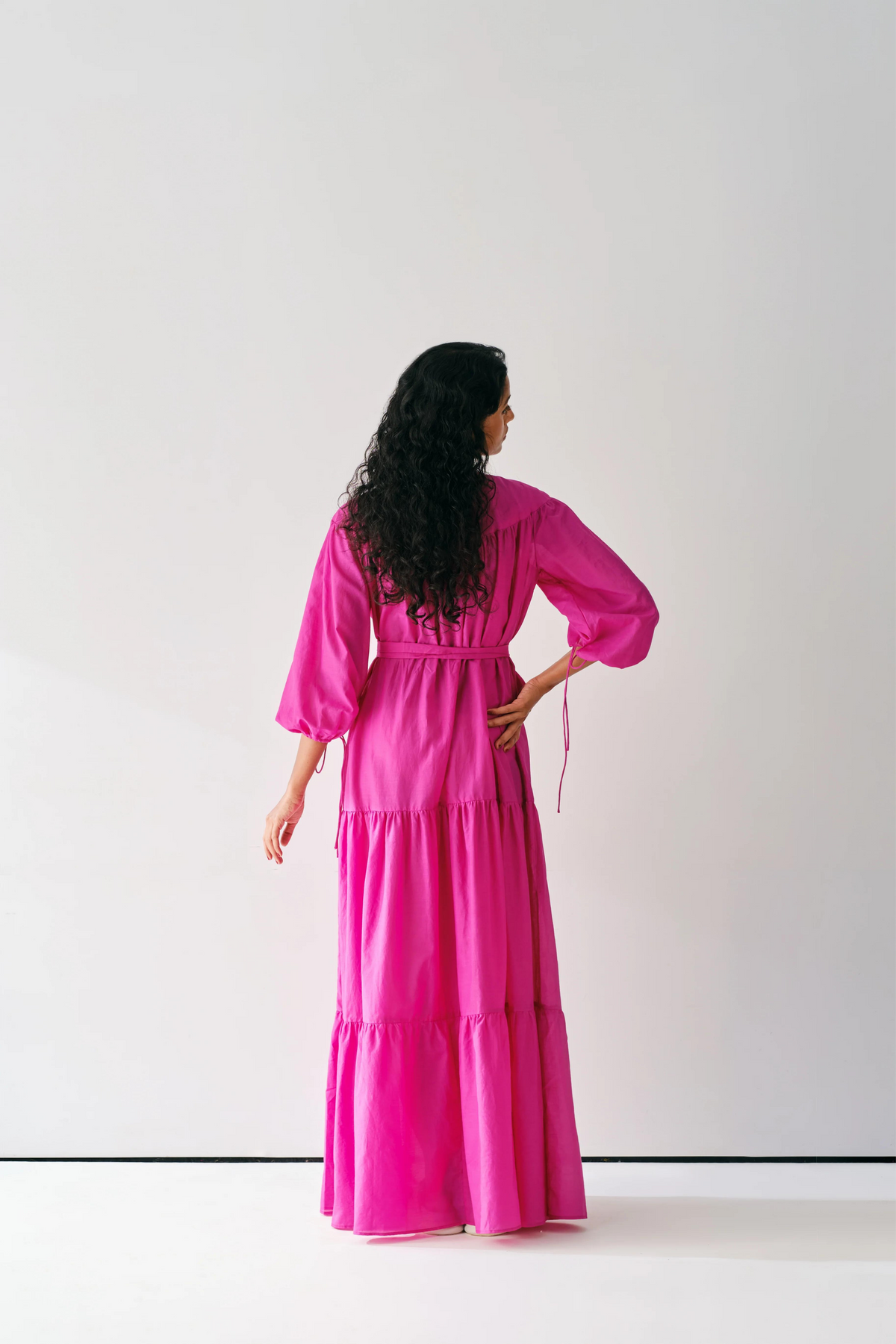 Devi Loose-fit Tiered Dress