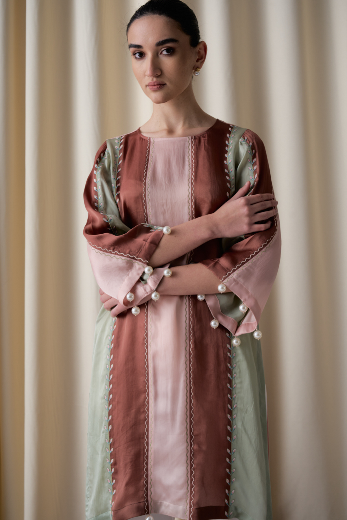 Opaline Blush Ensemble Tunic Set