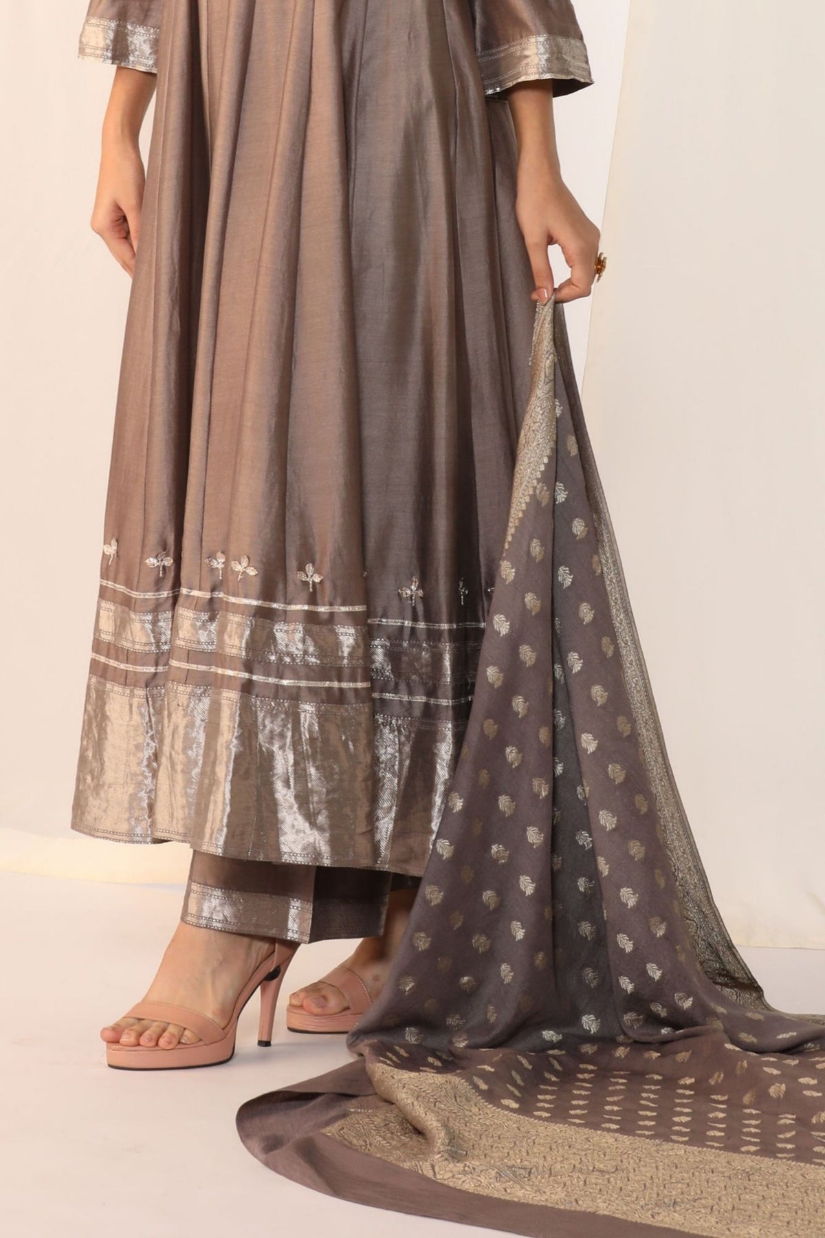 Dove Grey Kurta Set