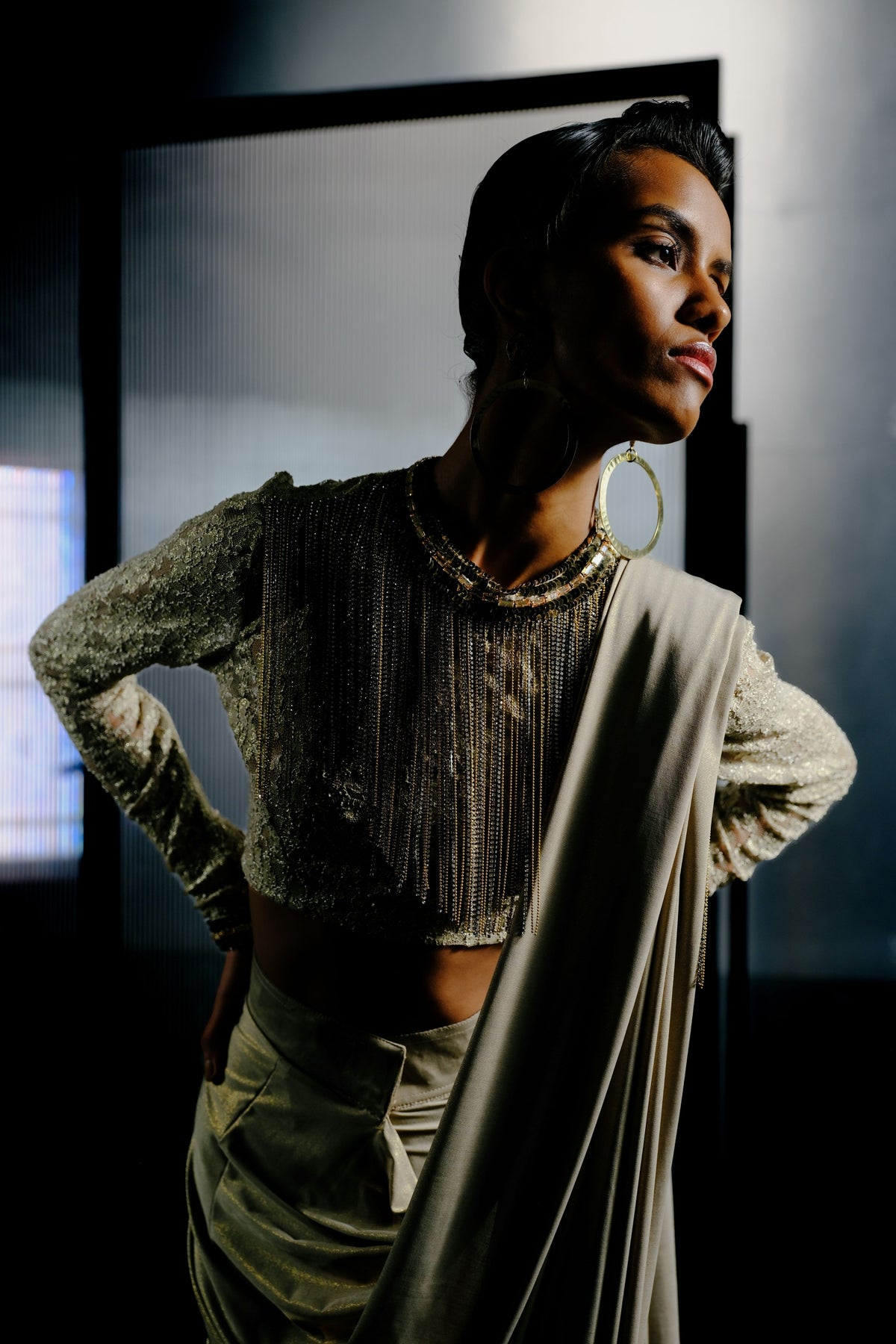 Lace Crop Blouse