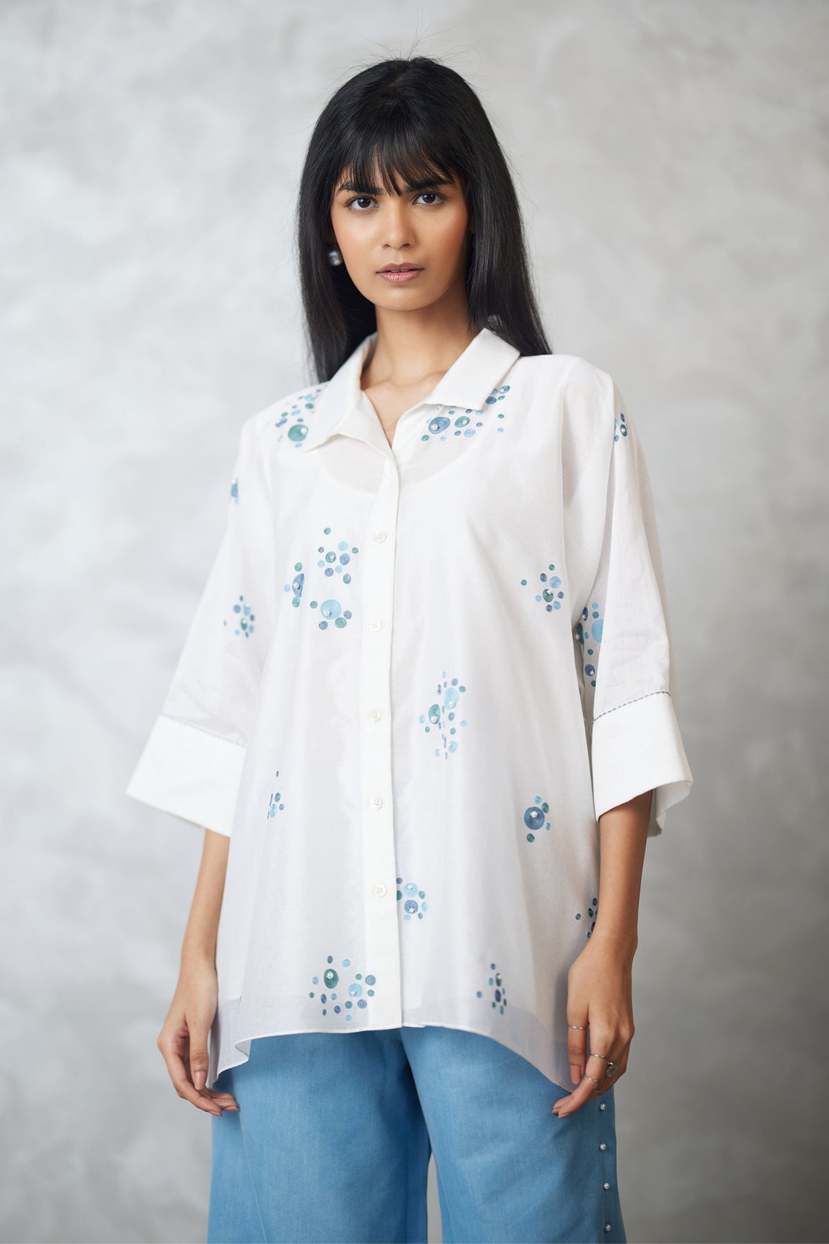 Ivory Shirt With Slip
