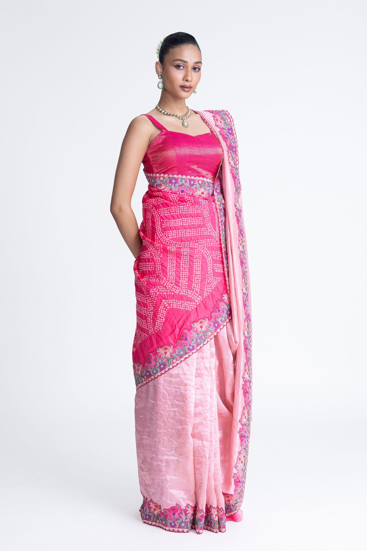 Metallic Silk Saree