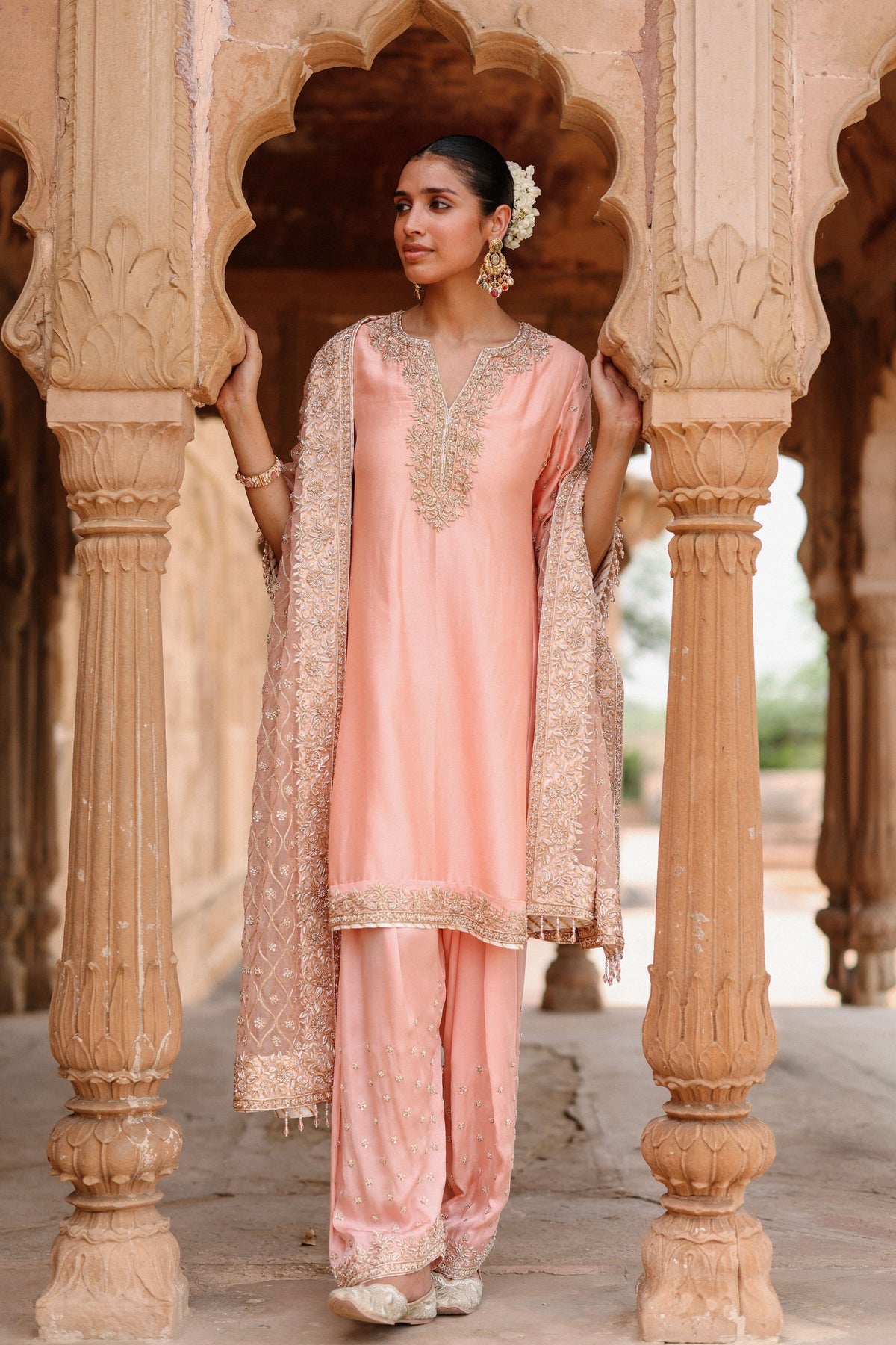 Maham Pink Short Kurta Set