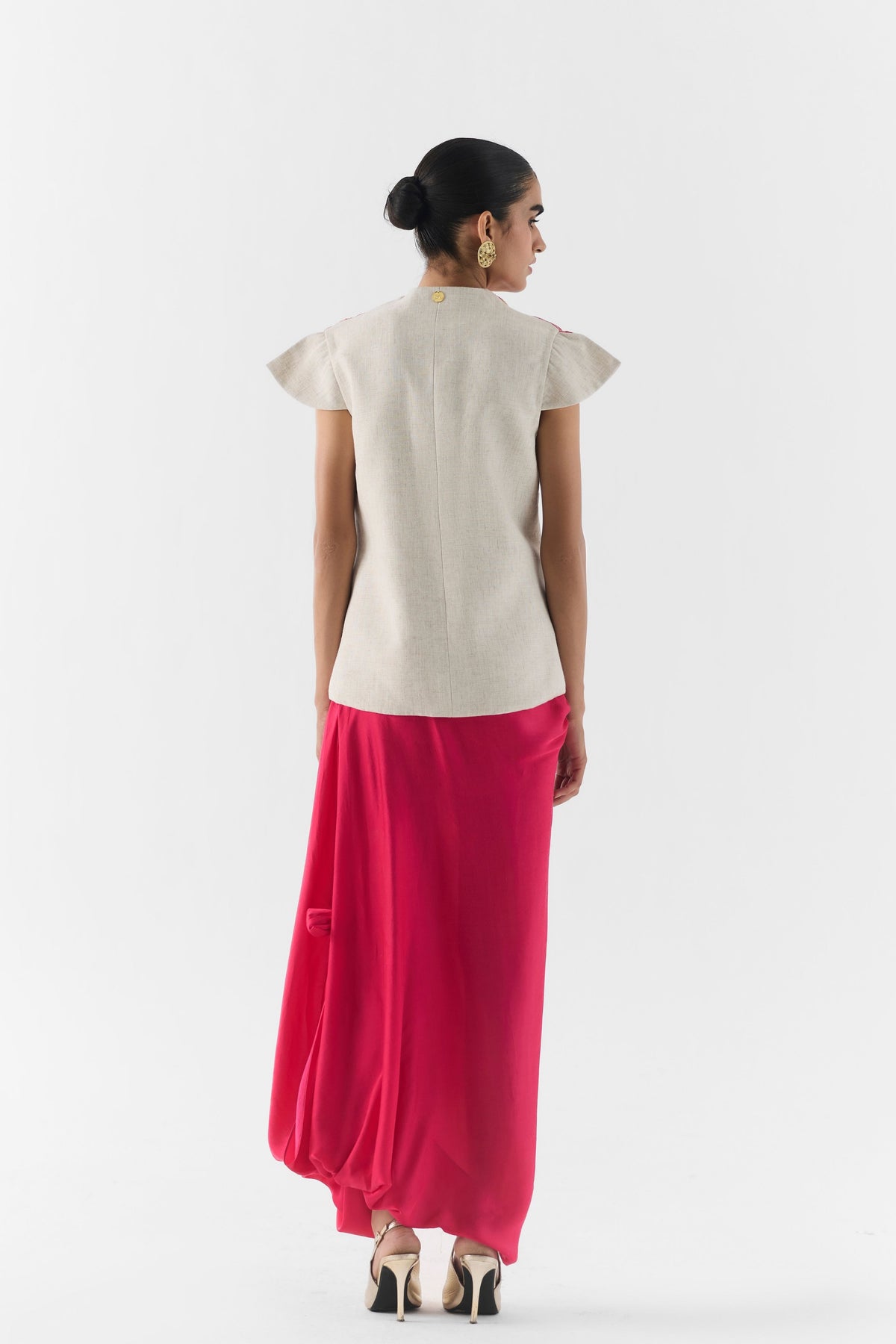 Pink Rose Skirt Set