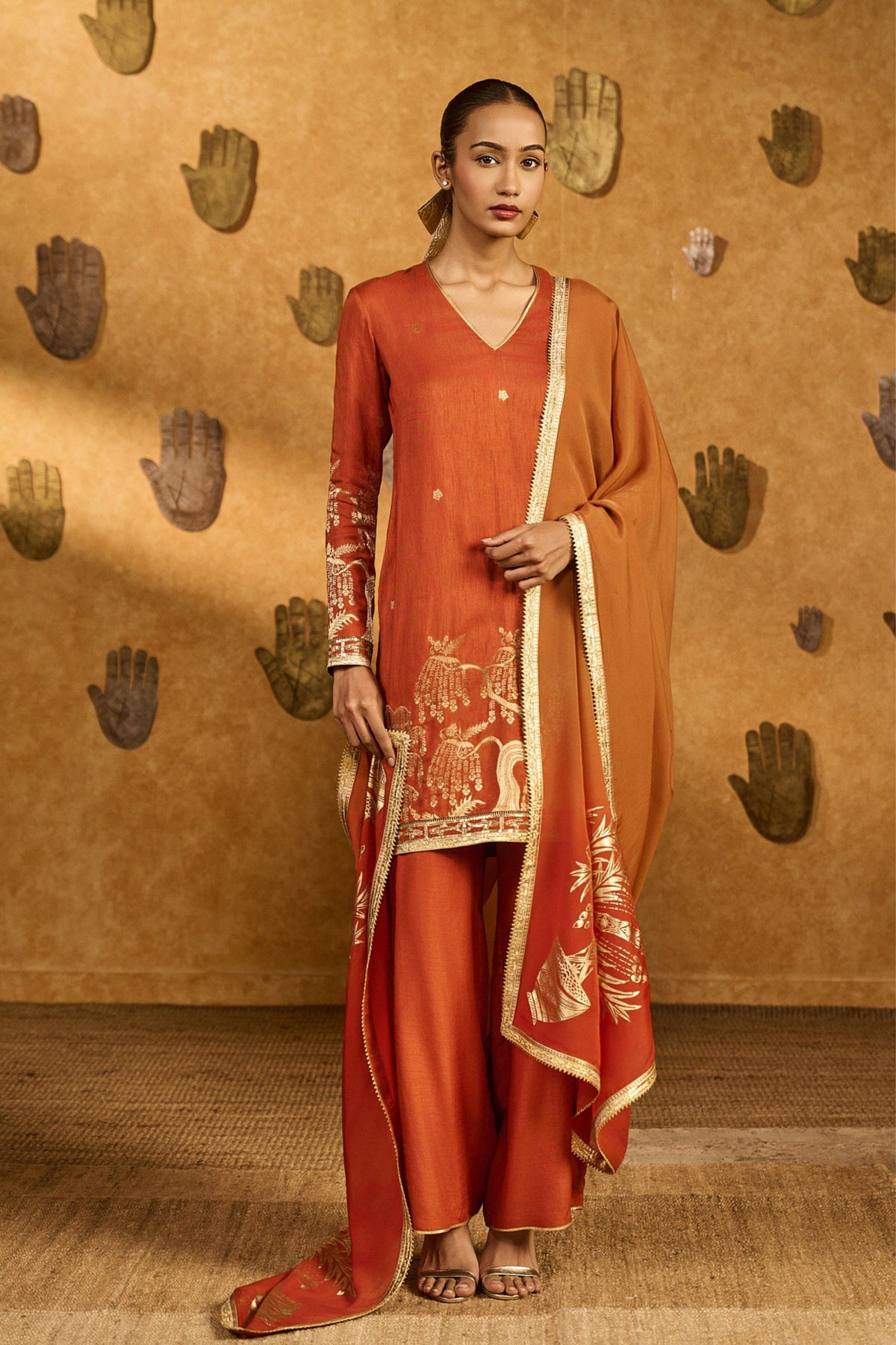 Rust Zen Kurta Set