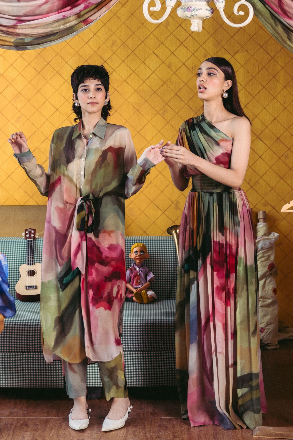 Tilly Wrap Kurta Set