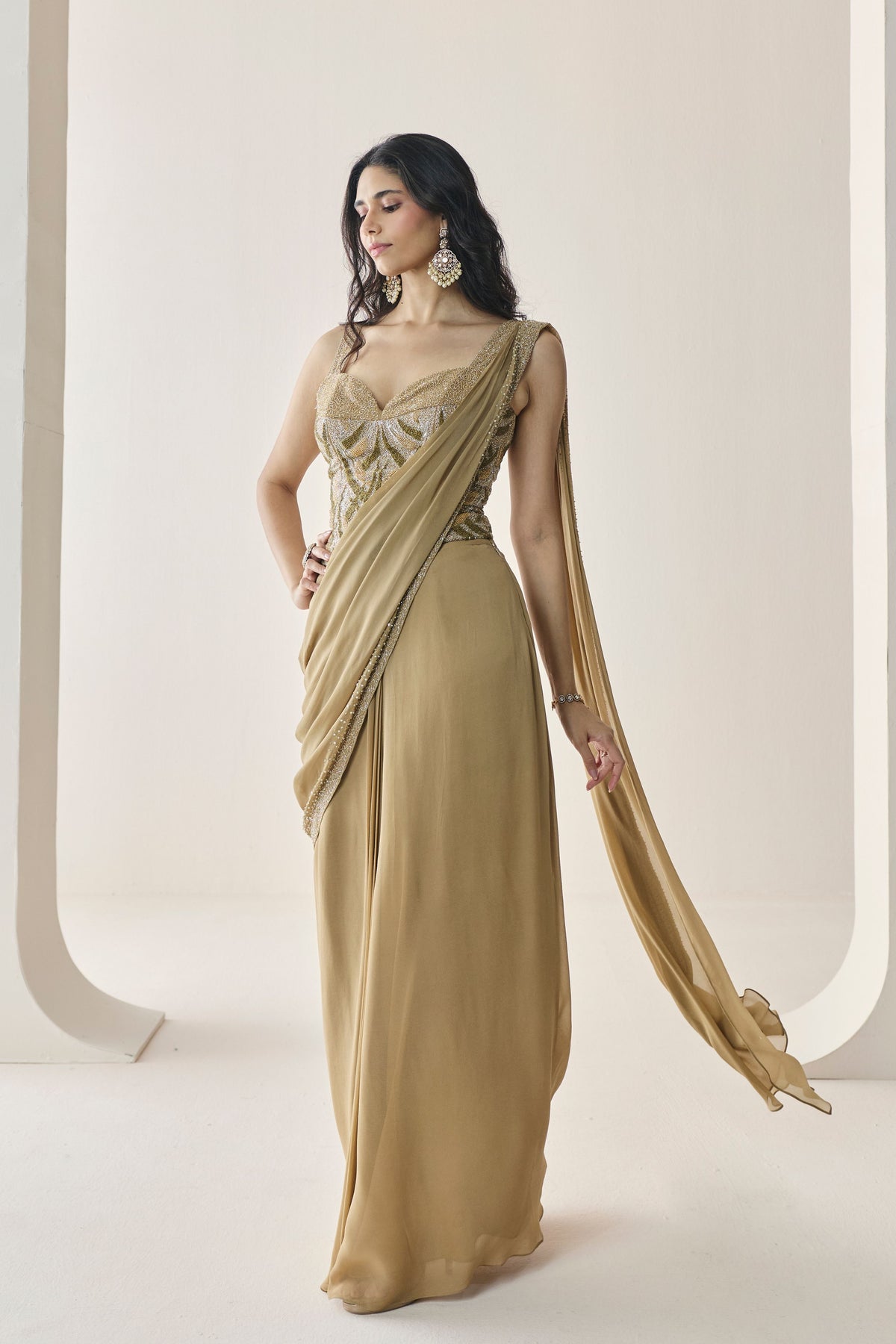 Bernadette Corset Pre Stitched Saree