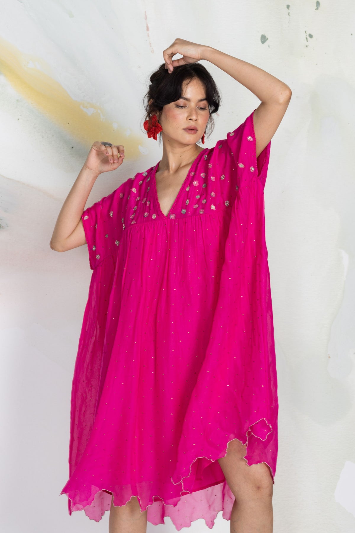 Ditsy Lichen Dress