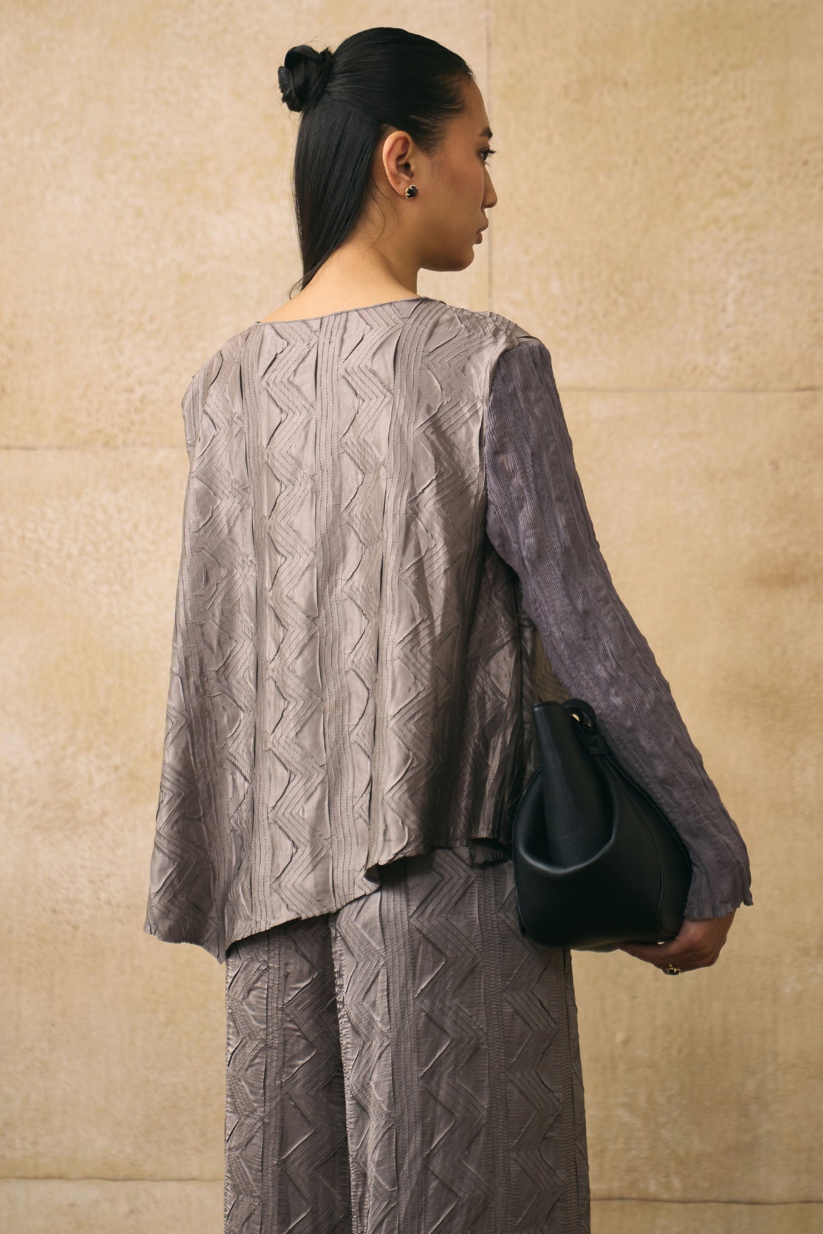 Grey Elina Co-ord Set