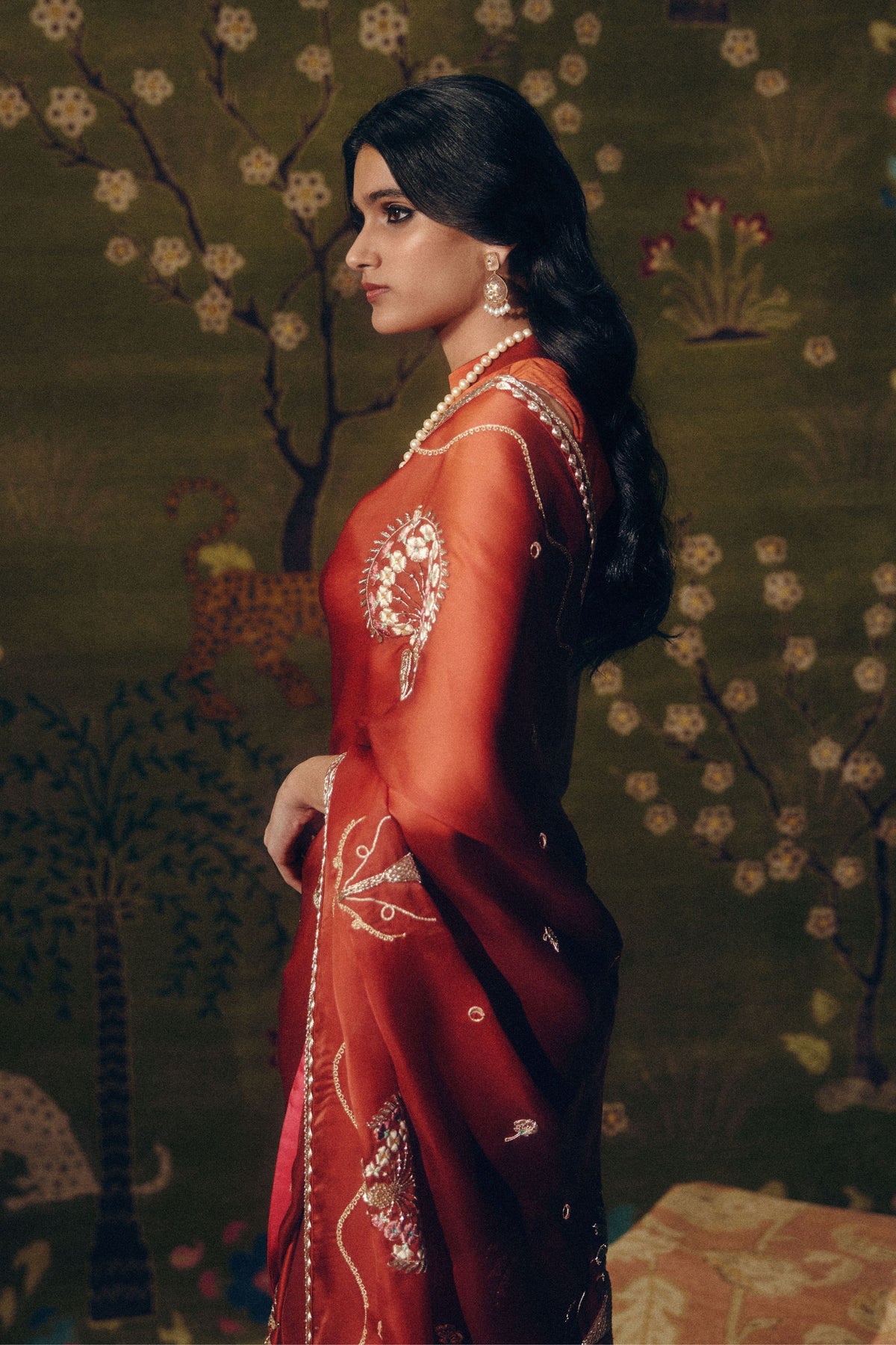 Turin Copper Saree