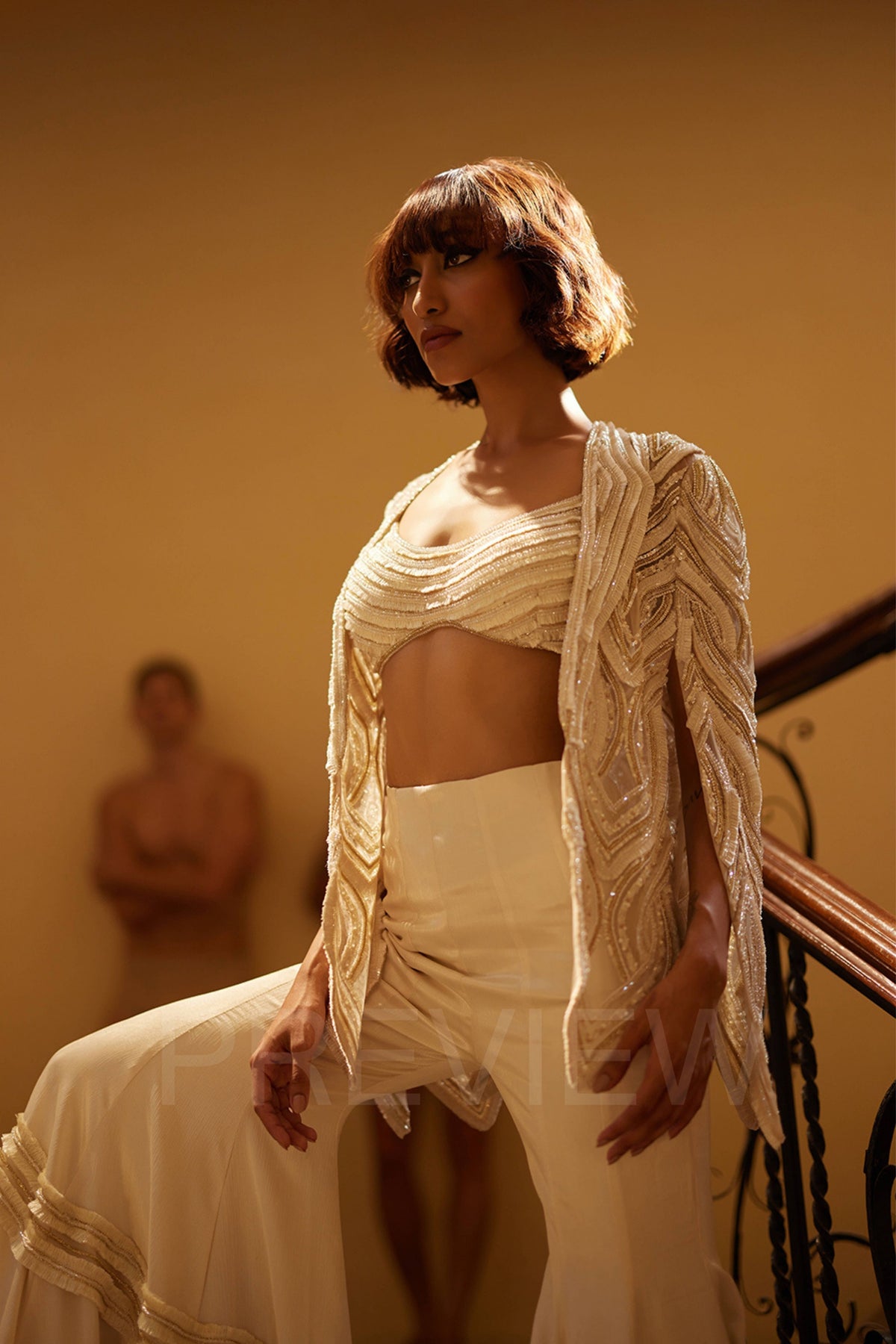 Astrape Ivory Sharara Set