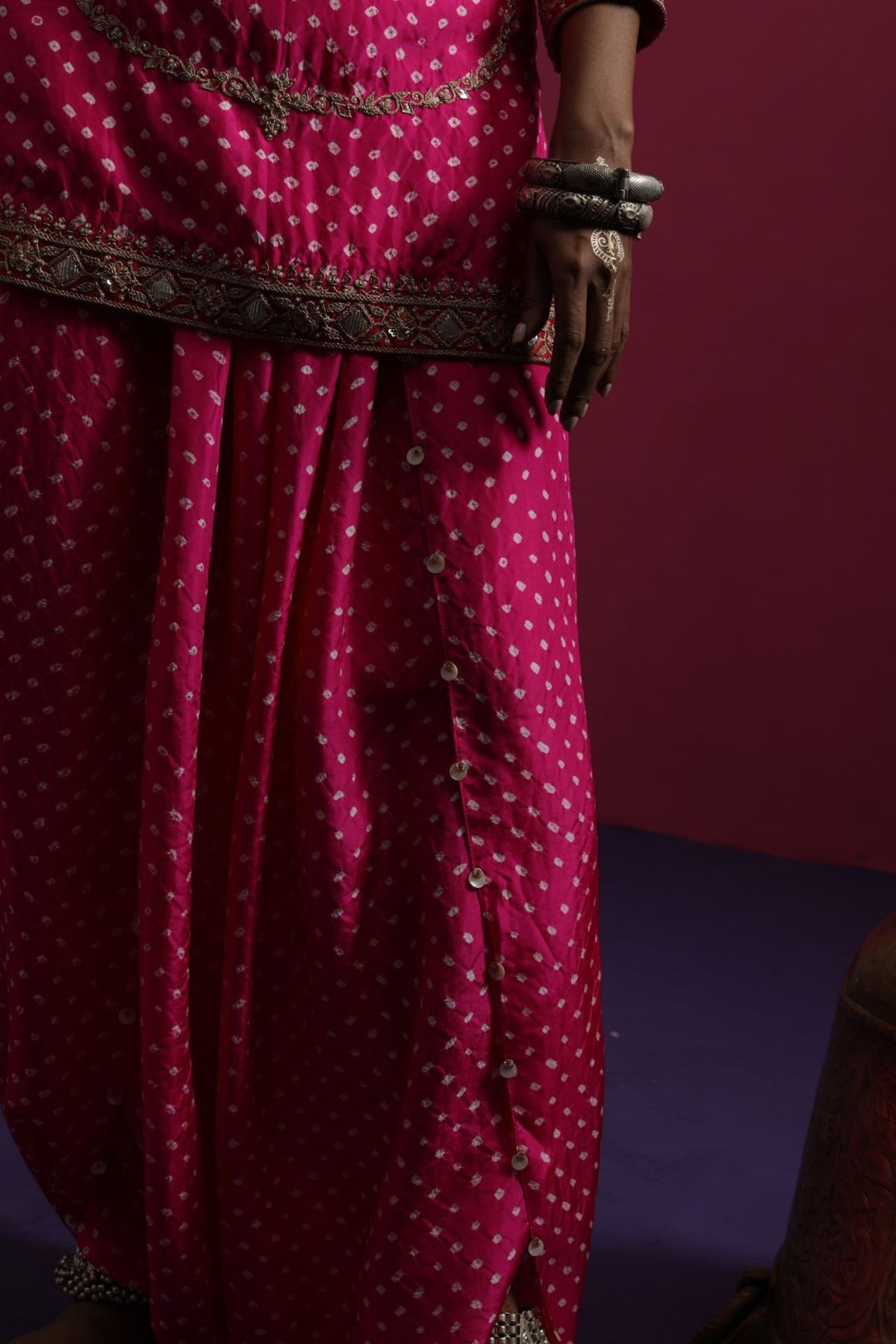 Matka Bandhani Kurta Set