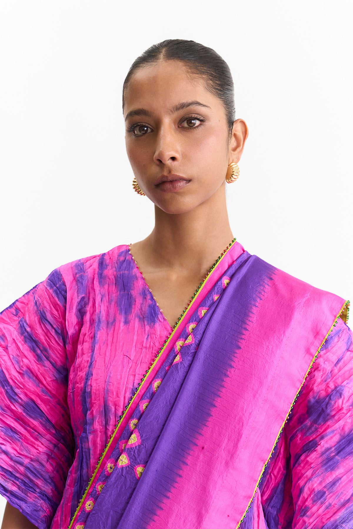 Beam Purple Saree