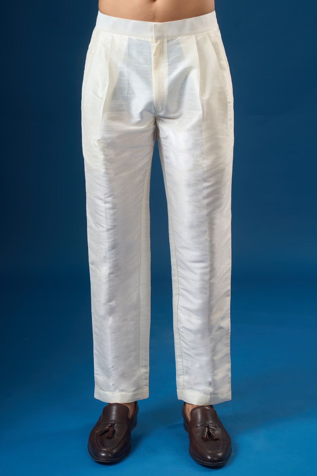 Olive Brocade Kurta-bundi Set