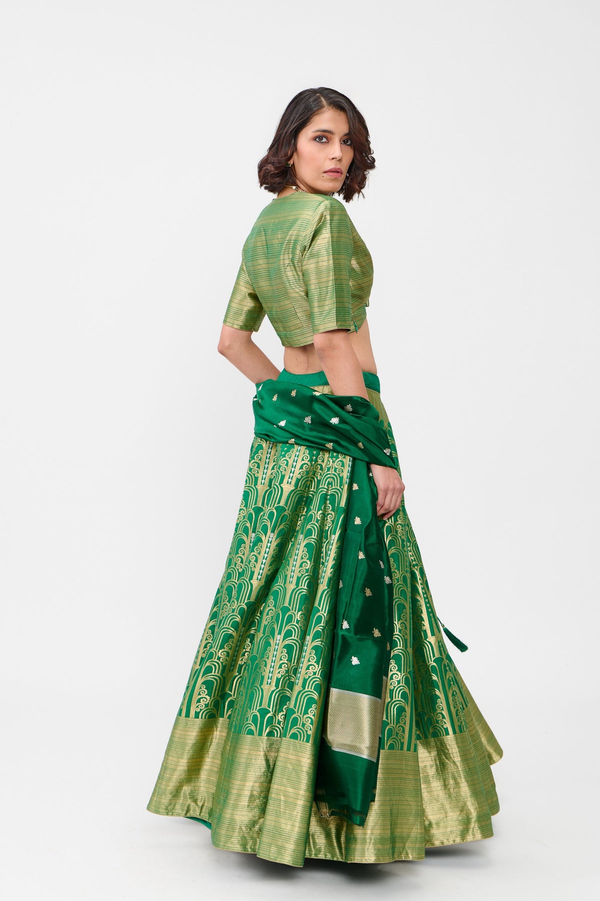Green Aatishi Lehenga Set