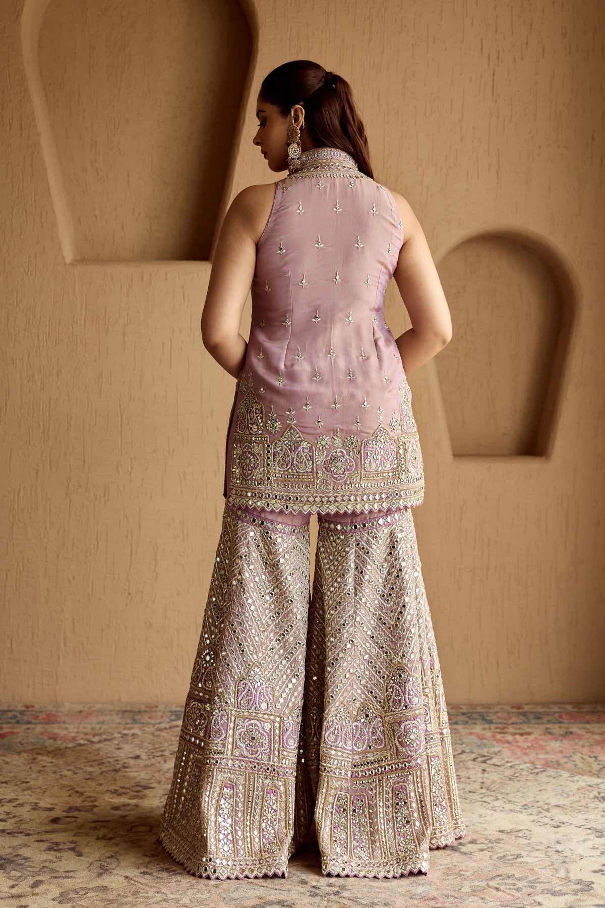 Lilac Kurta Garara Set
