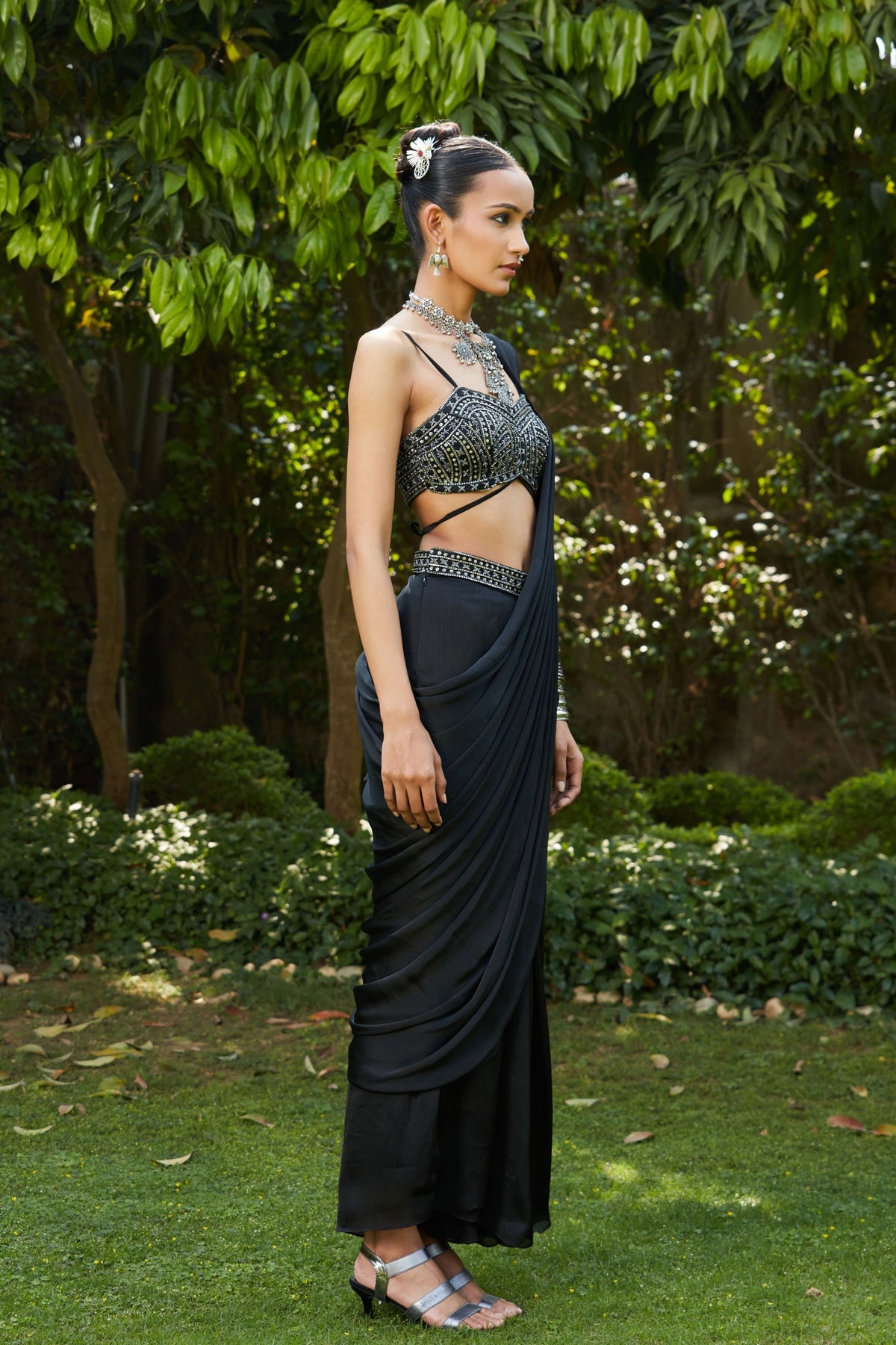 Nida Drape Saree Set