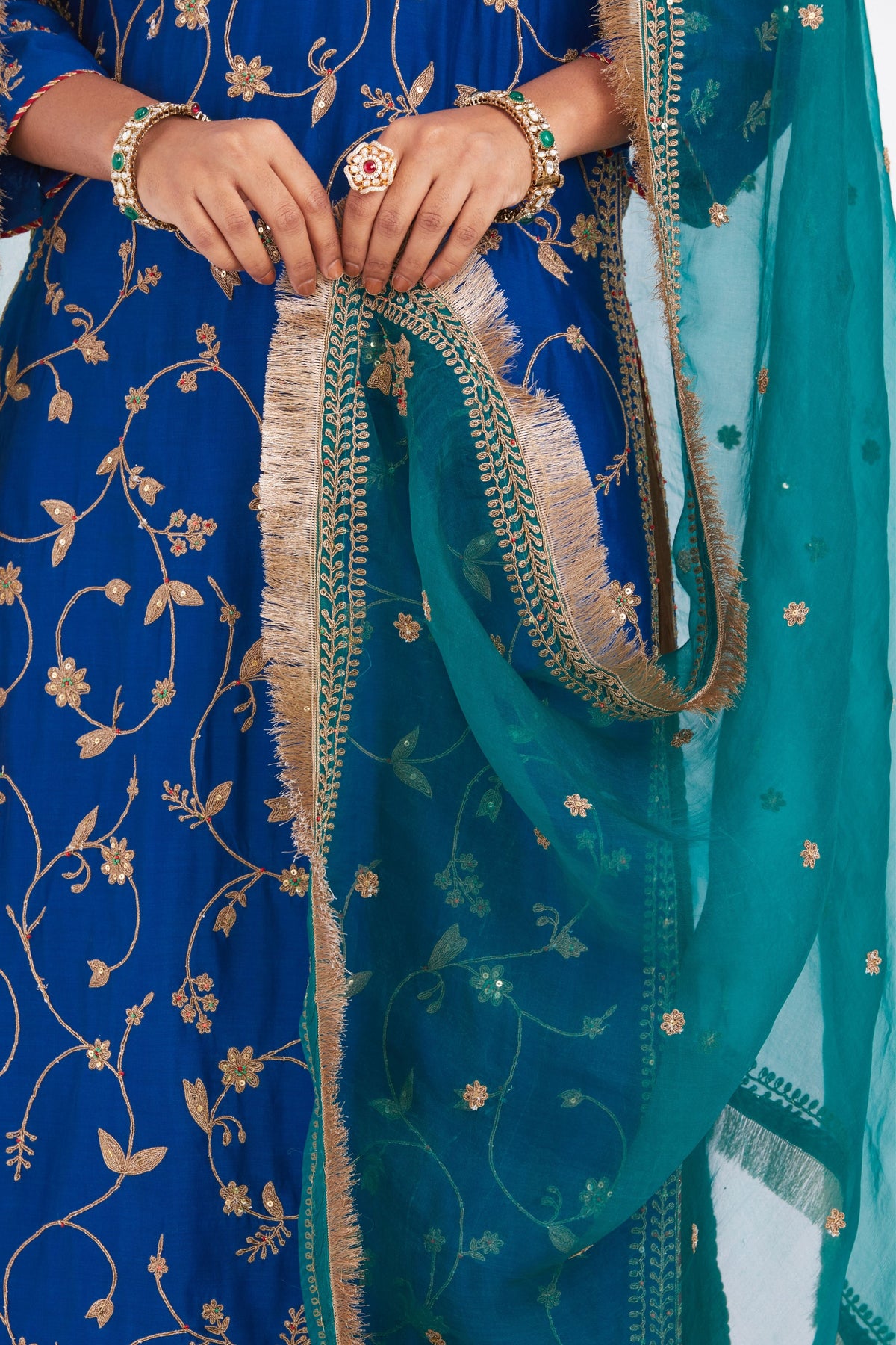 Blue Chelsea Sharara Set