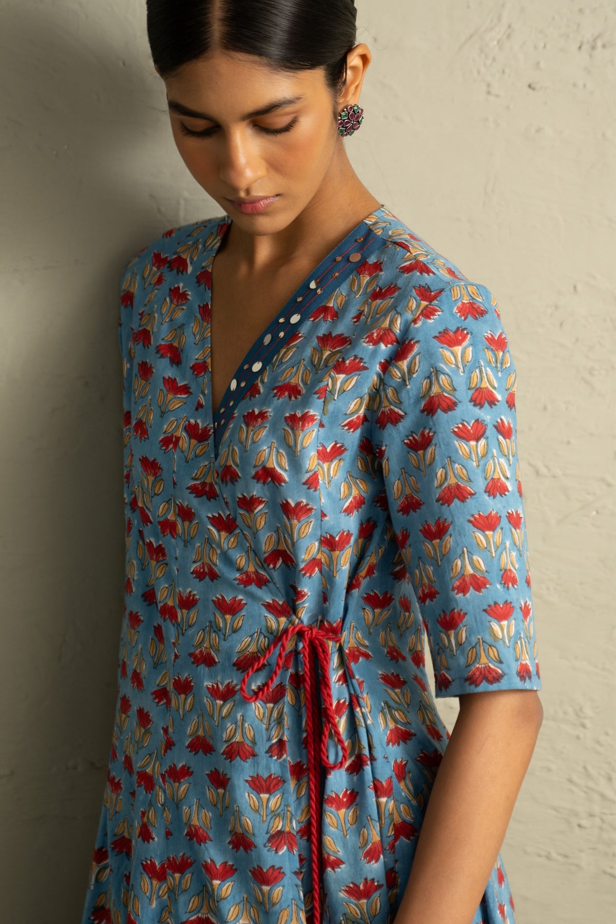 Blue Wrap Around Dress