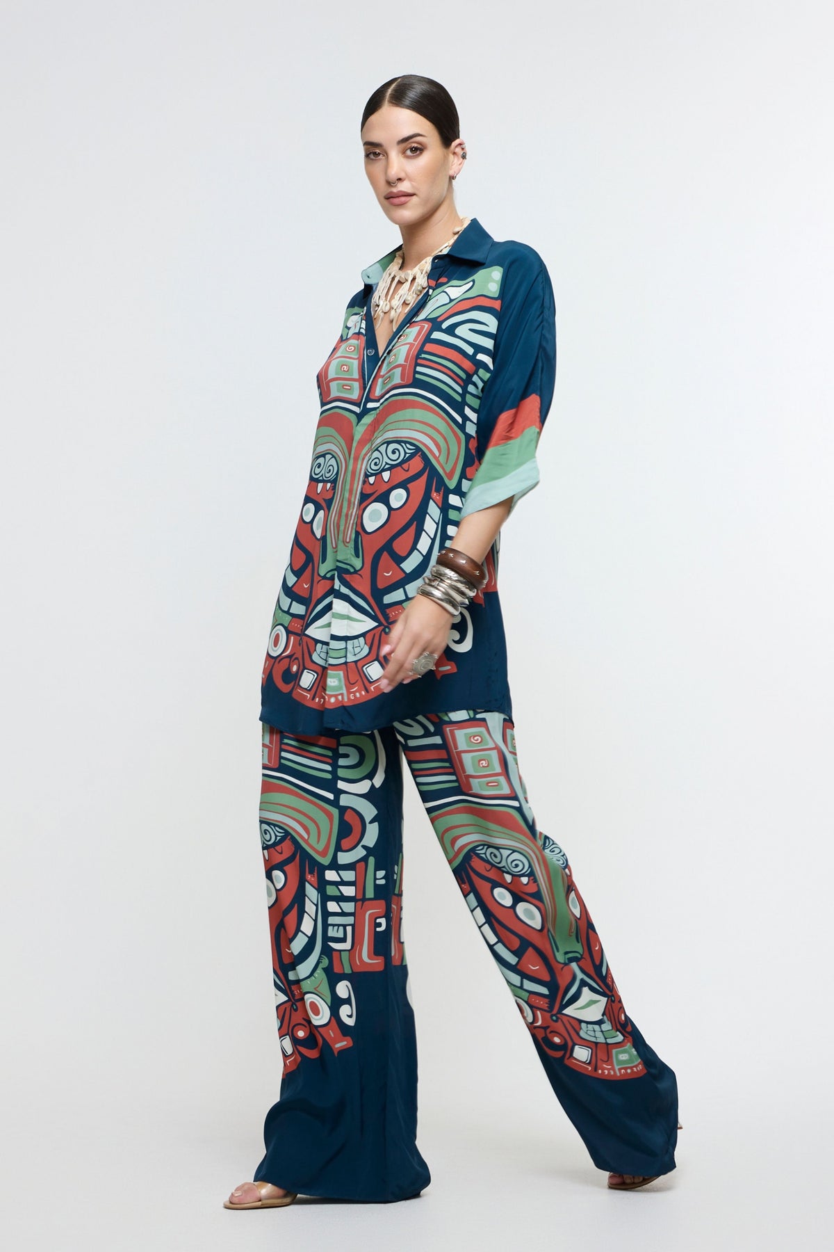 Midnight Blue Mask Co-ord Set