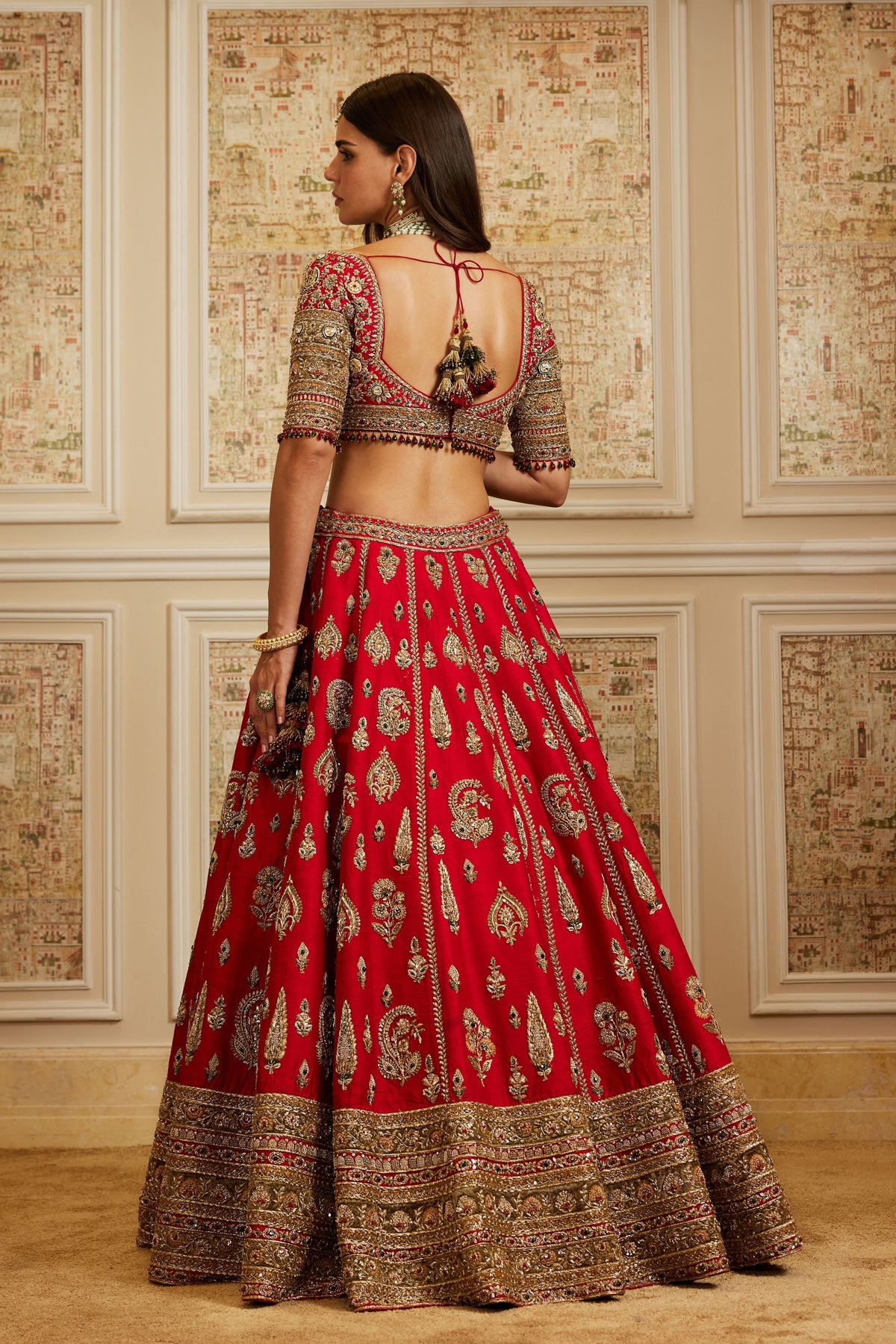 Naima Red Lehenga Set