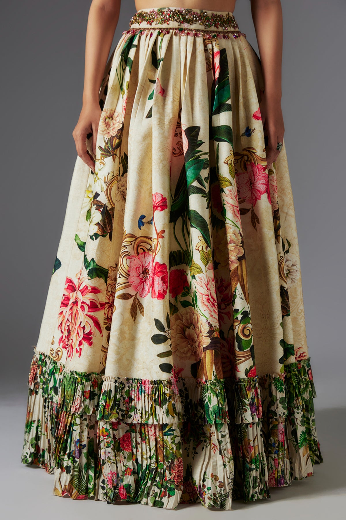 Botanical Printed Lehenga Set