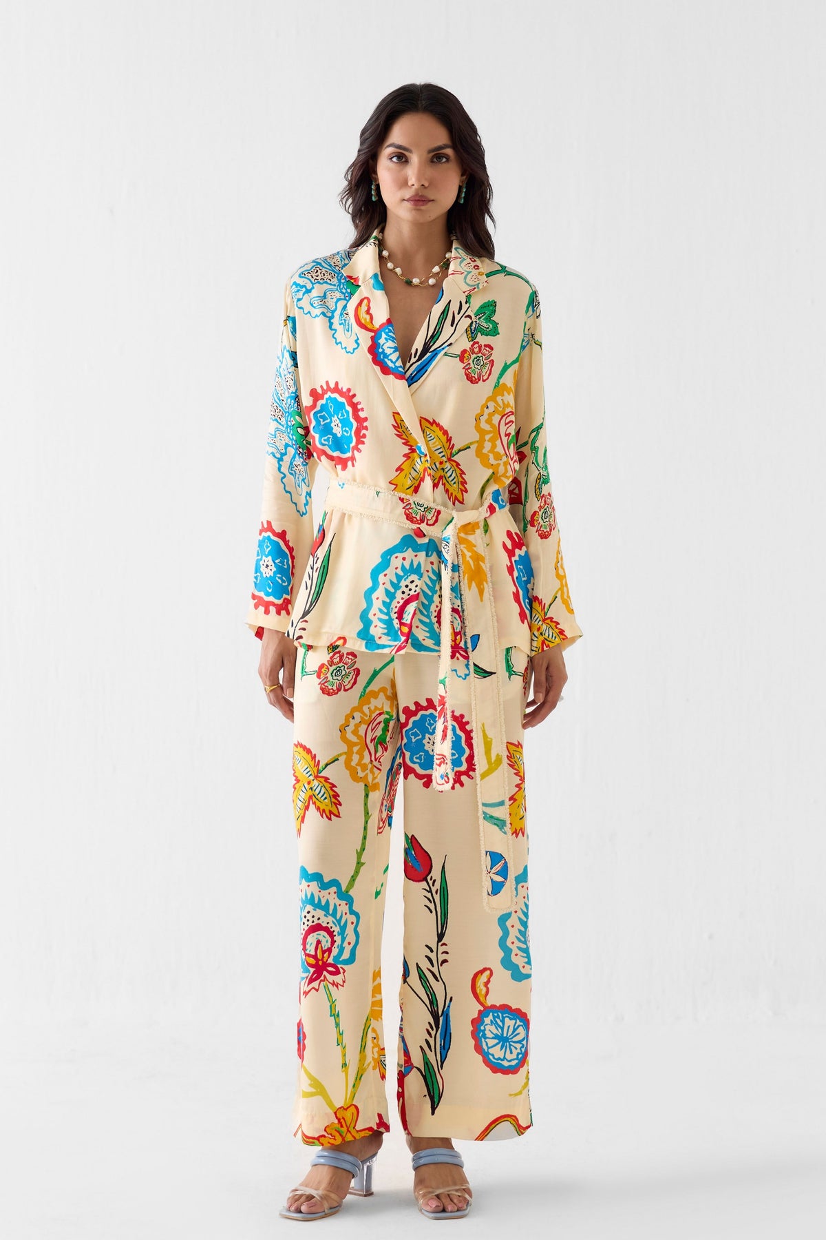 Sanganer Blazer Co-ord Set