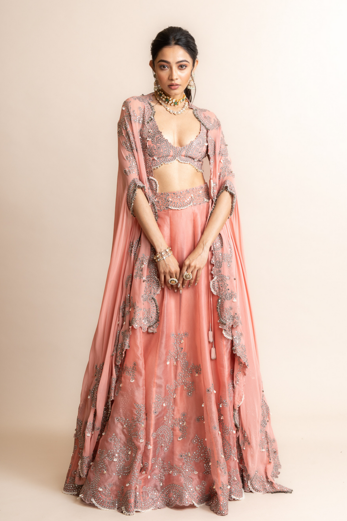 Old Rose Lehenga Set