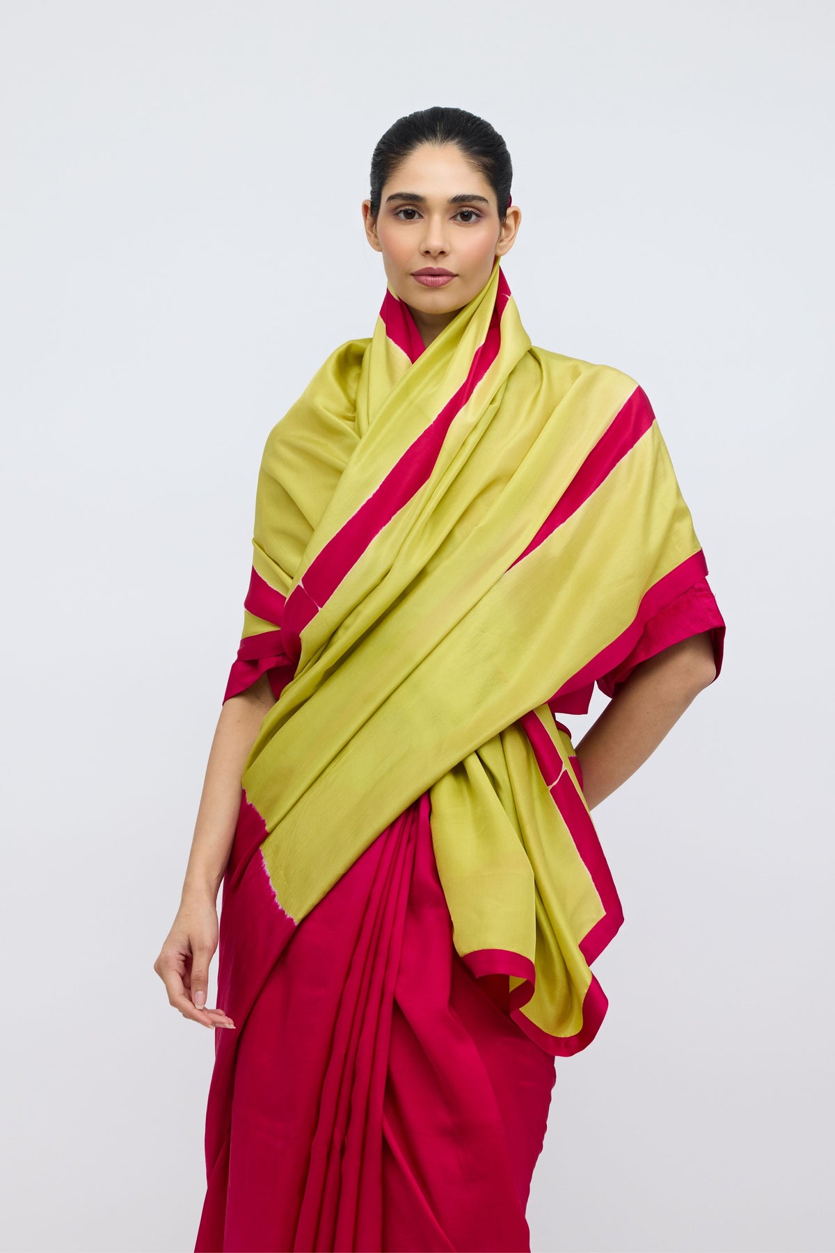 Woman Holding a Fruit Blouse