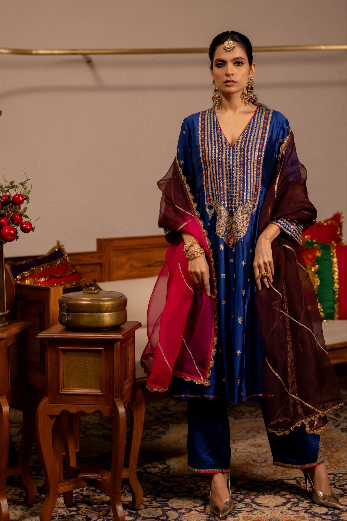 Kanya Blue Kurta Set