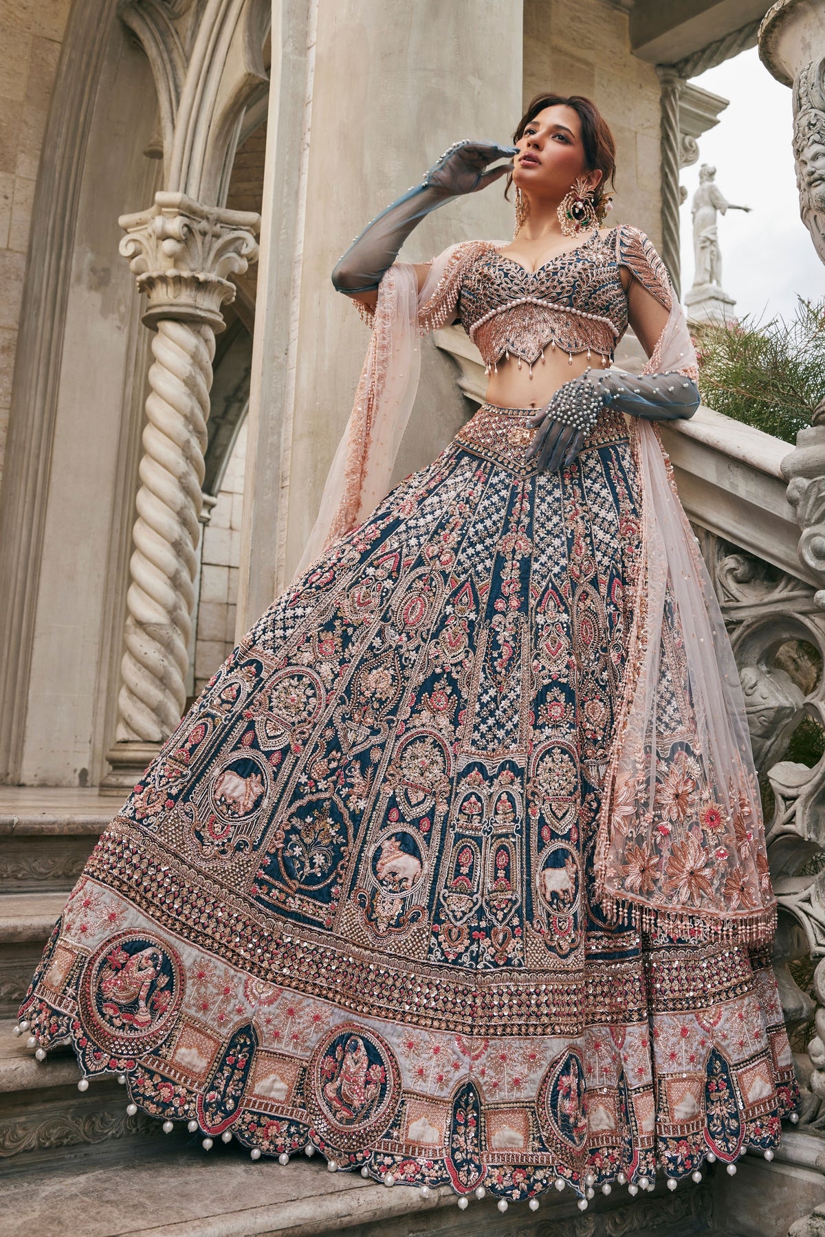 Neel Kamdhenu Lehenga Set