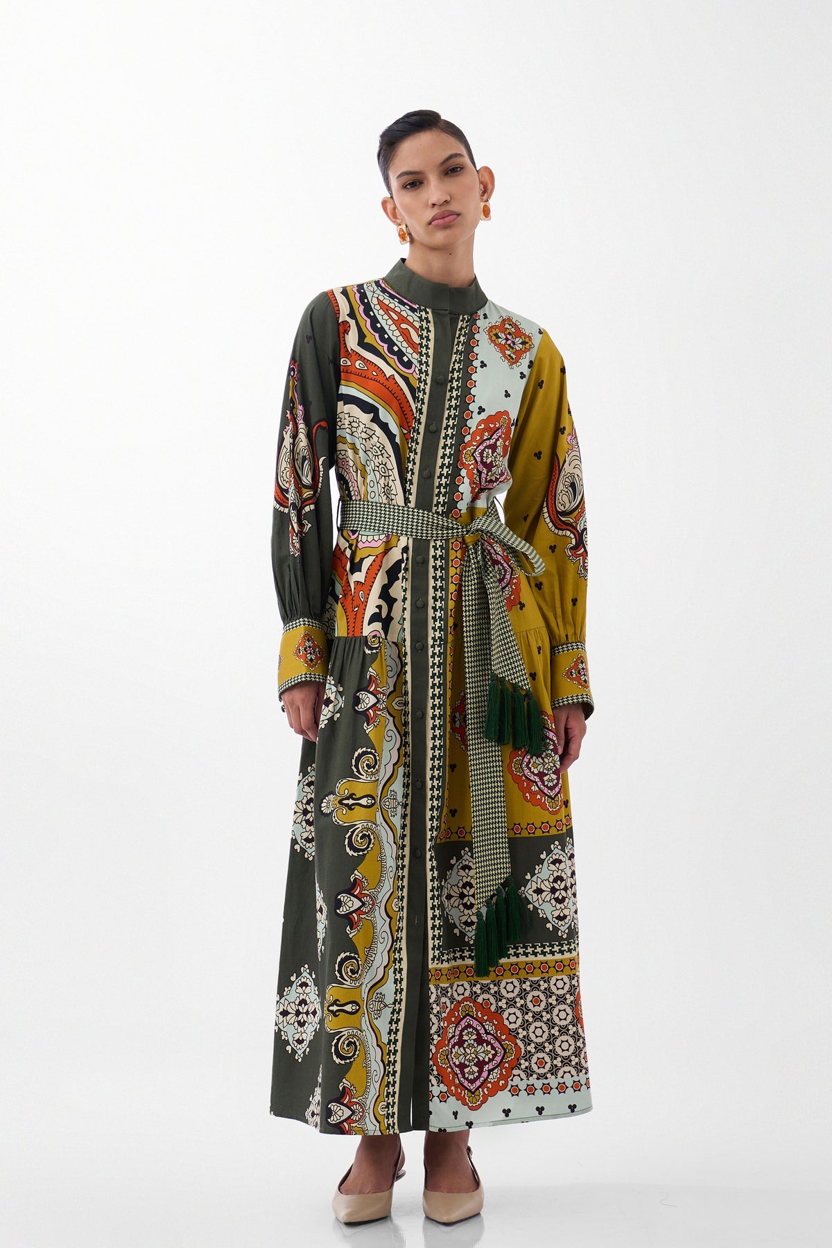 Celia Maxi Mosaic Dress
