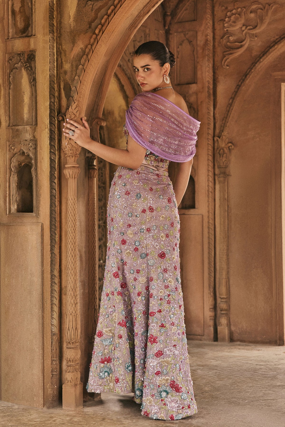 Enchanting Lavender Gown Set