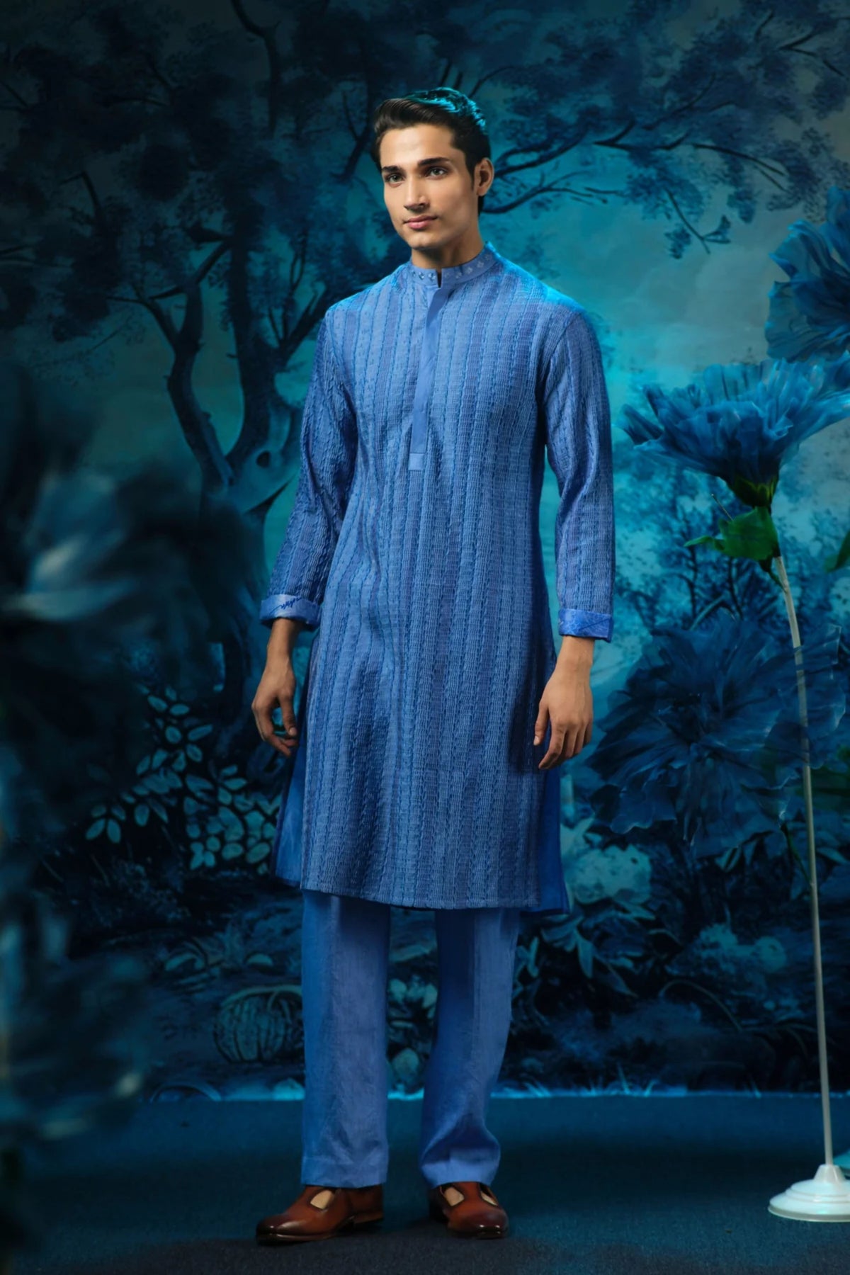 Indigo Bliss Pintuck Kurta Set