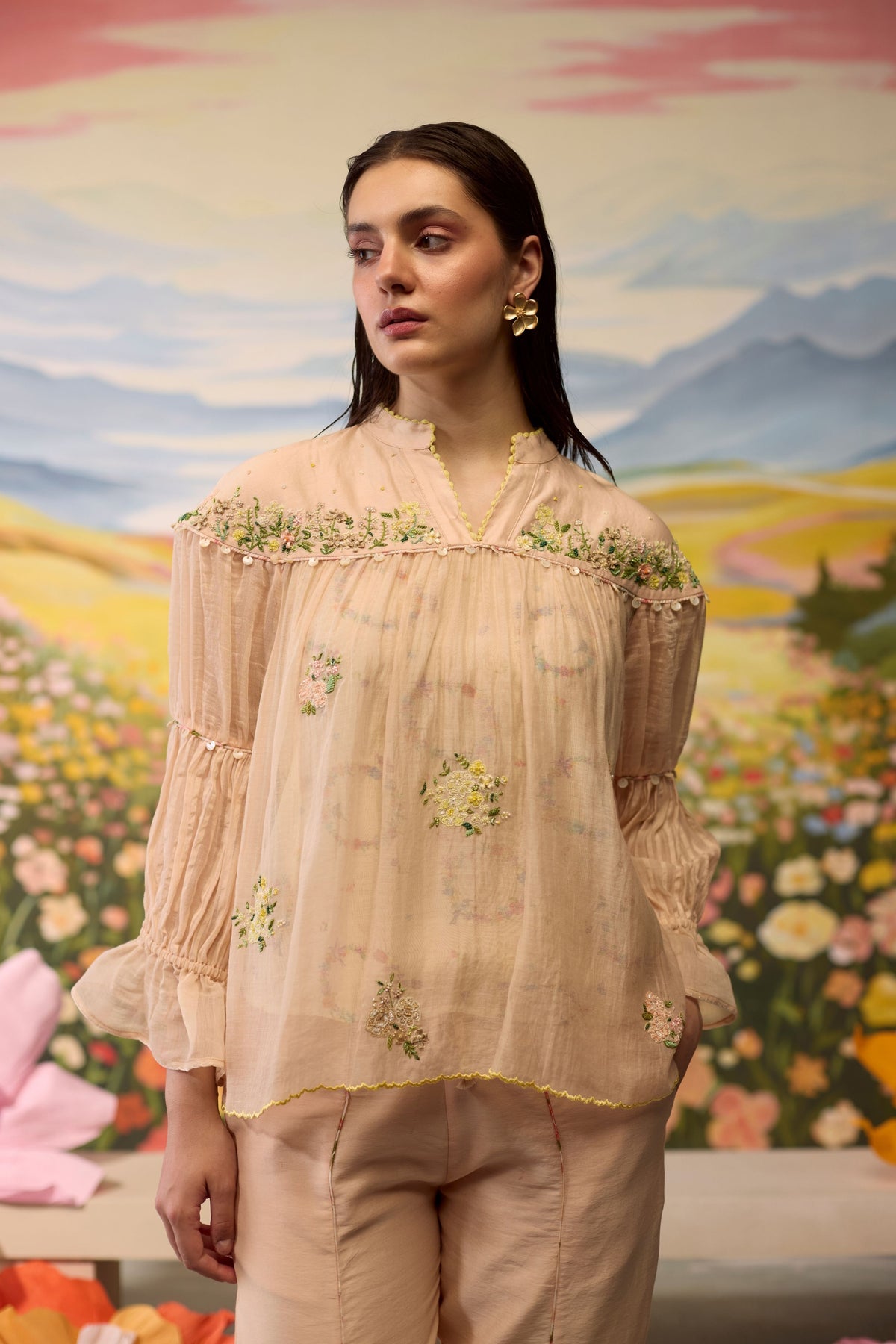 Sorbret Embroidered Top