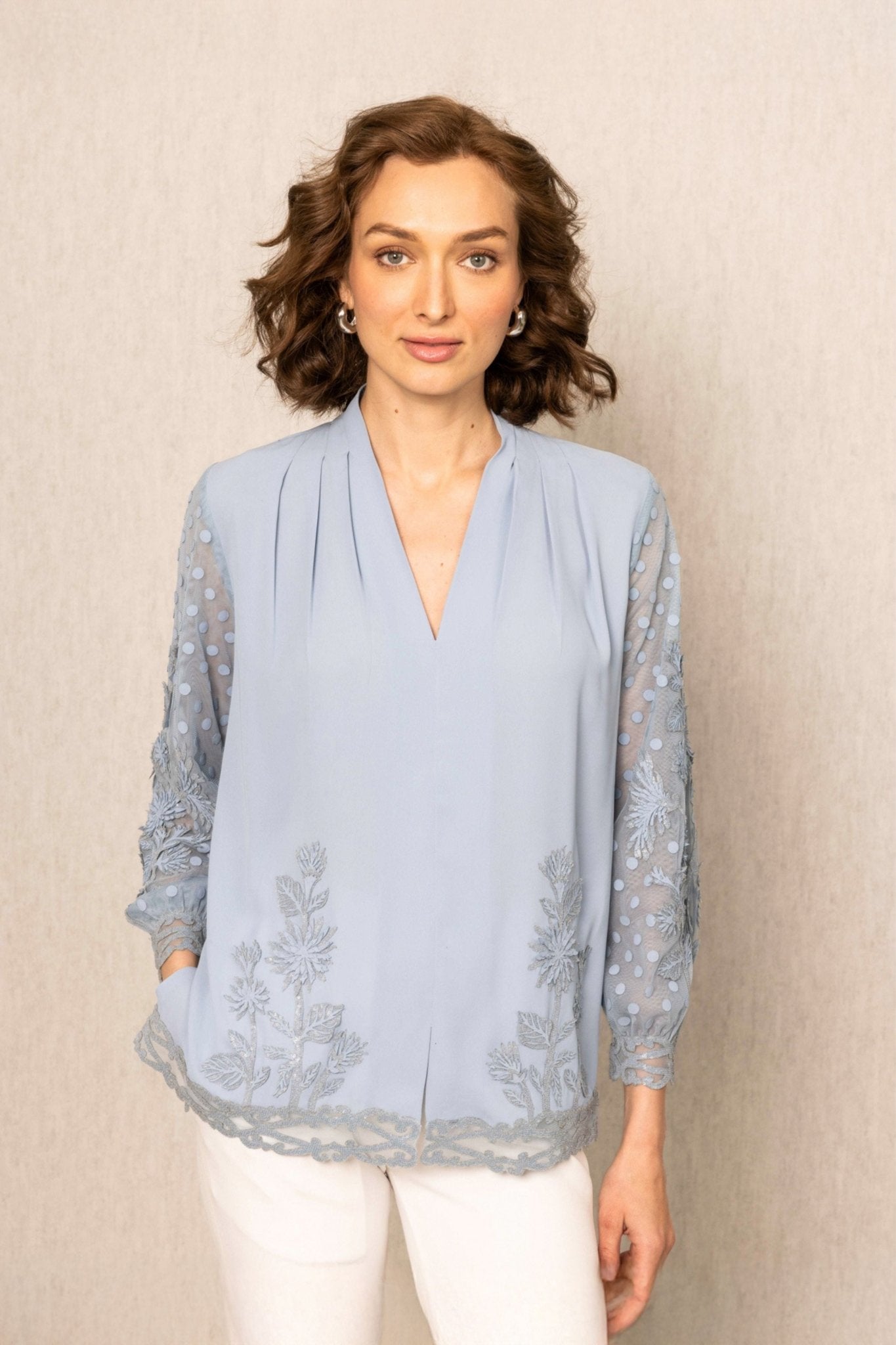 Stormi Embroidered Top - Ranna Gill - Elahe