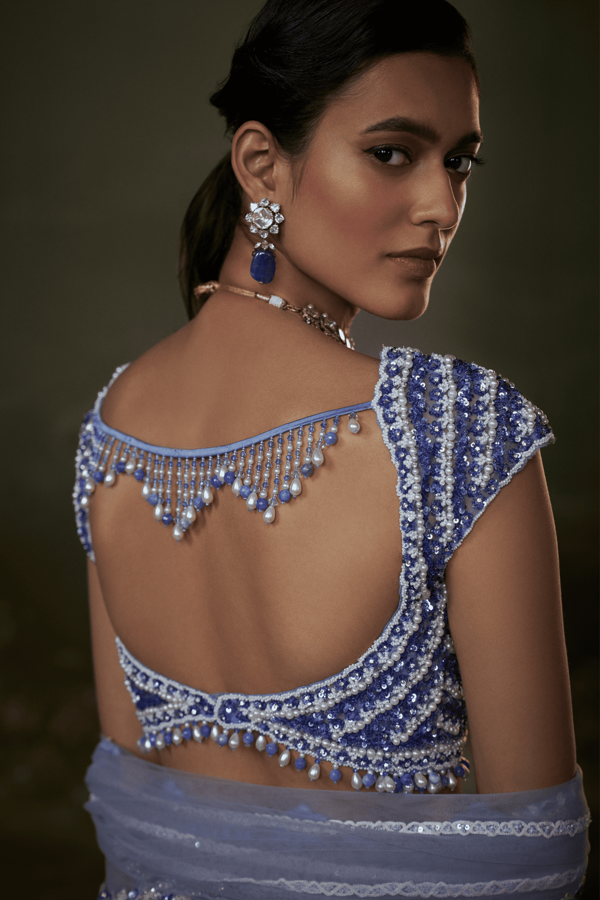 Ink Blue Lehenga Set