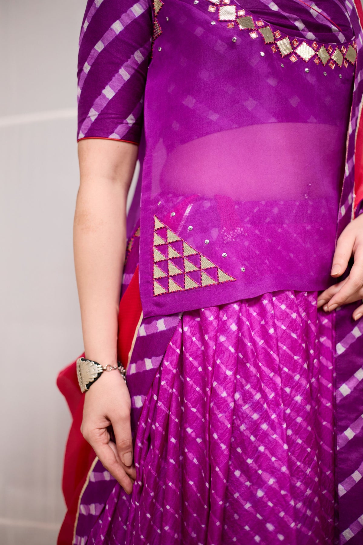 Purple Rela Lehenga Set