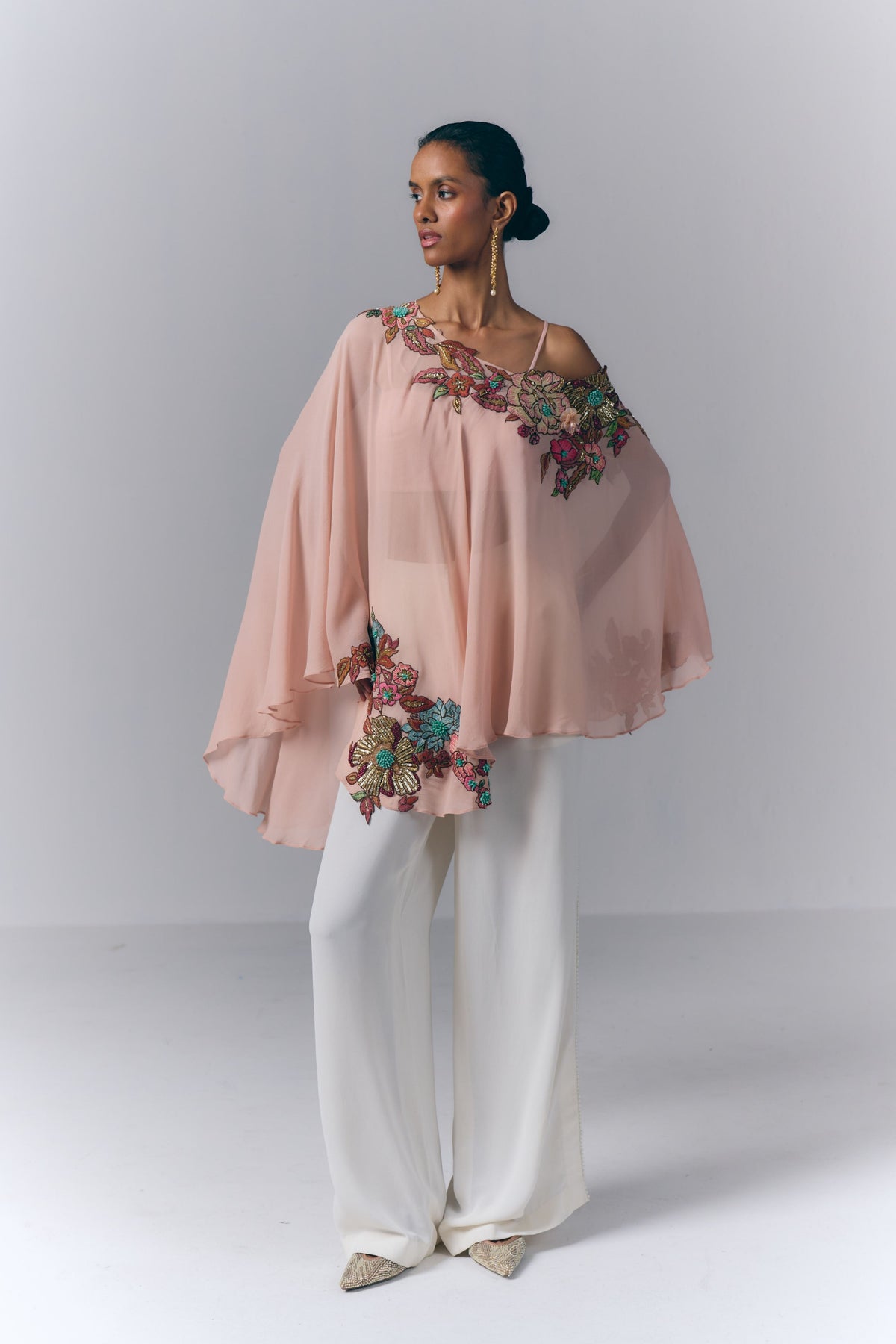 Peach Petal Kaftan Set