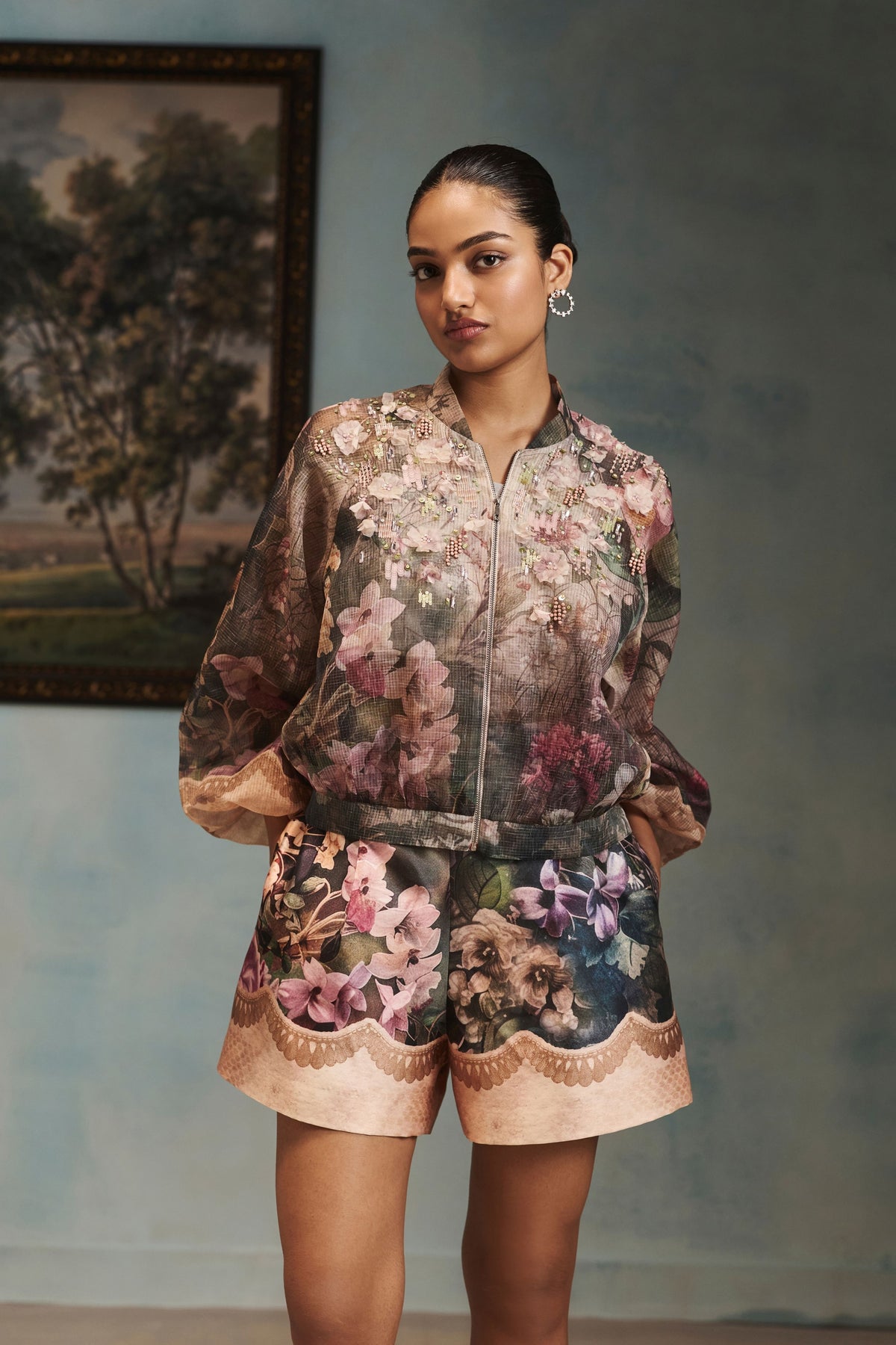 Vienna Silvermist Bomber Jacket
