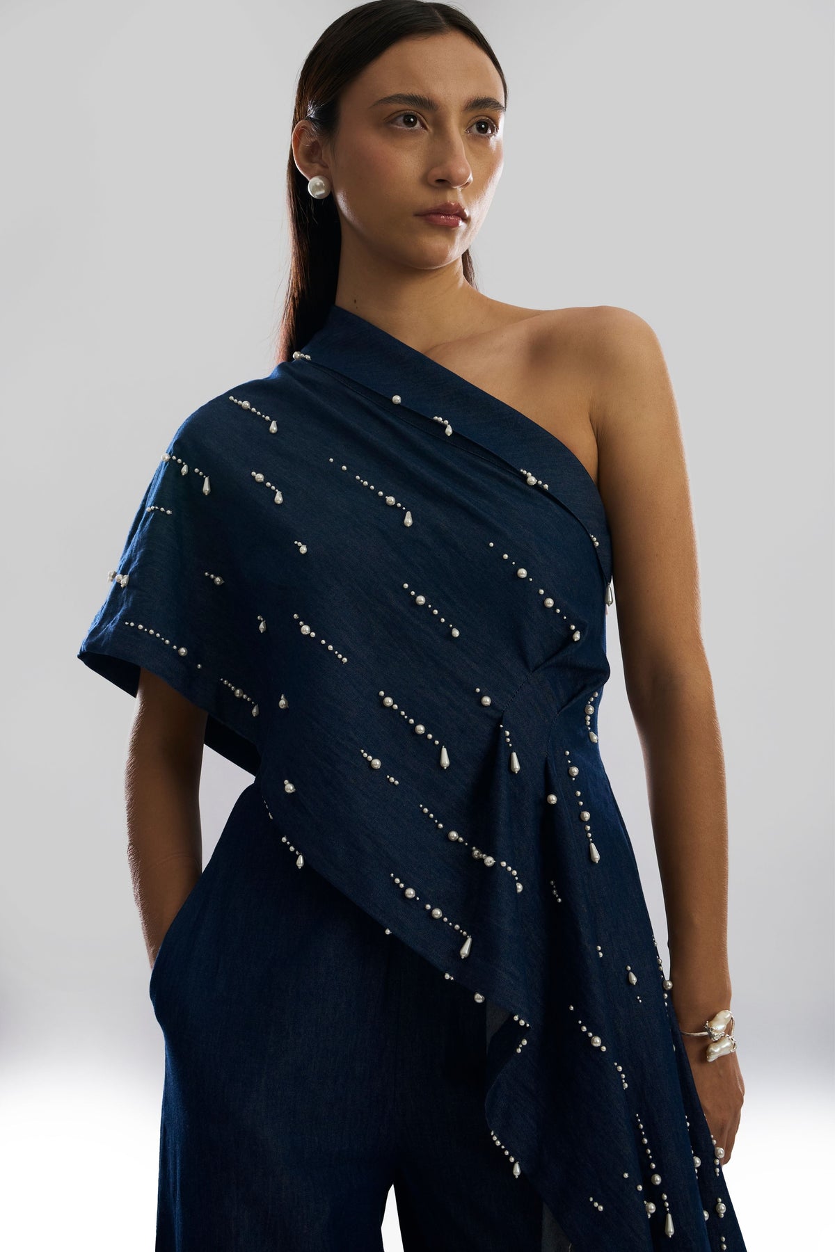 Pearlfall Denim Top