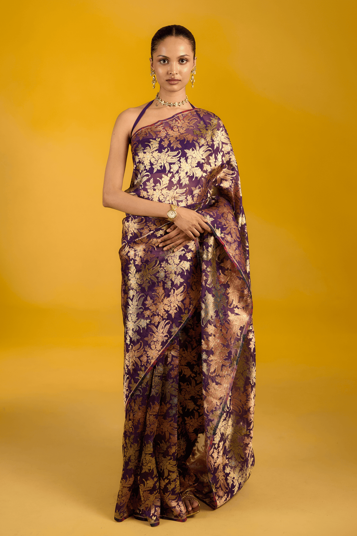The Grape Glow Saree