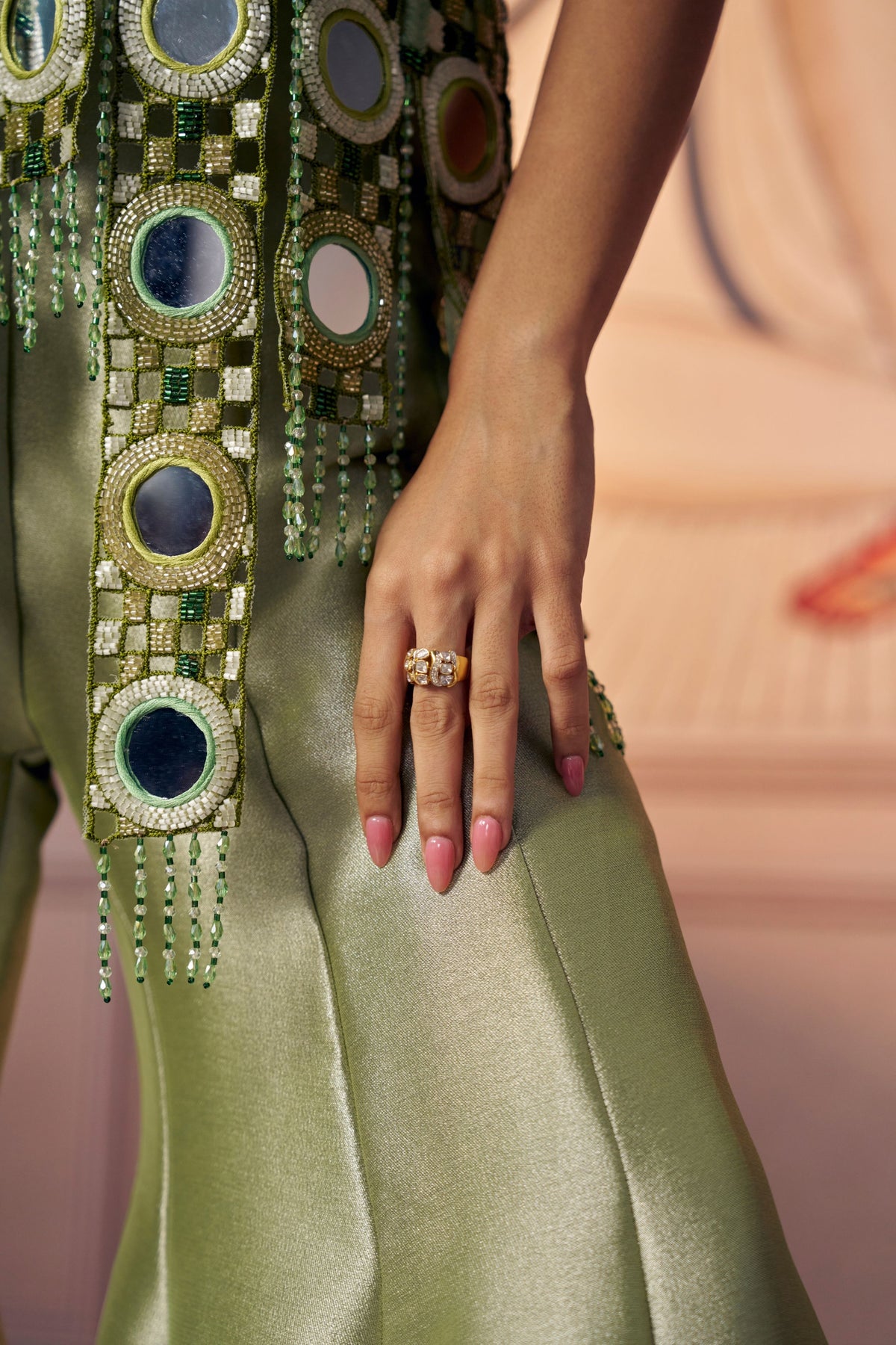 Pistachio Sharara Set