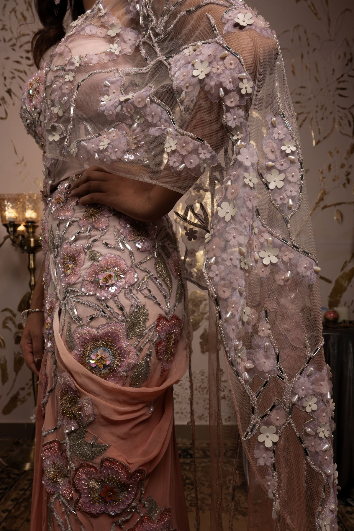 Pansy Drape Saree