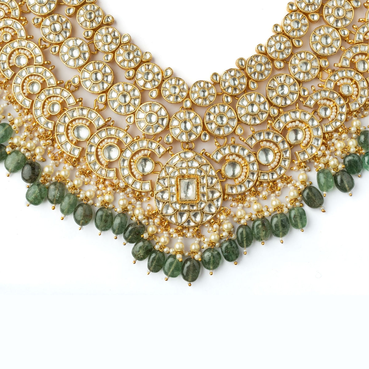 Kundan Polki Necklace Set